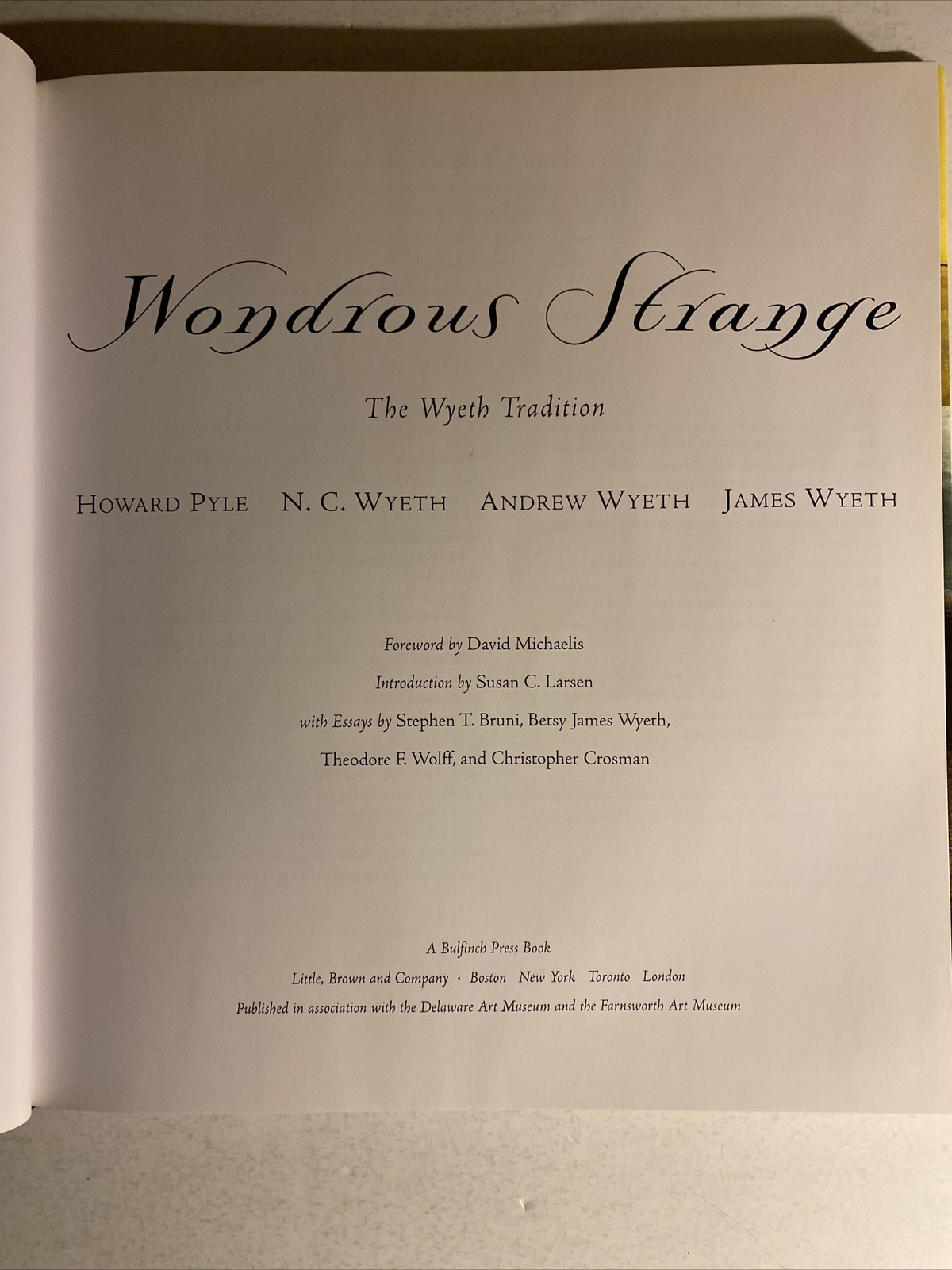 “Wondrous Strange: The Wyeth Tradition” 1998 HC DJ 168 PAGES FREE SHIPPING