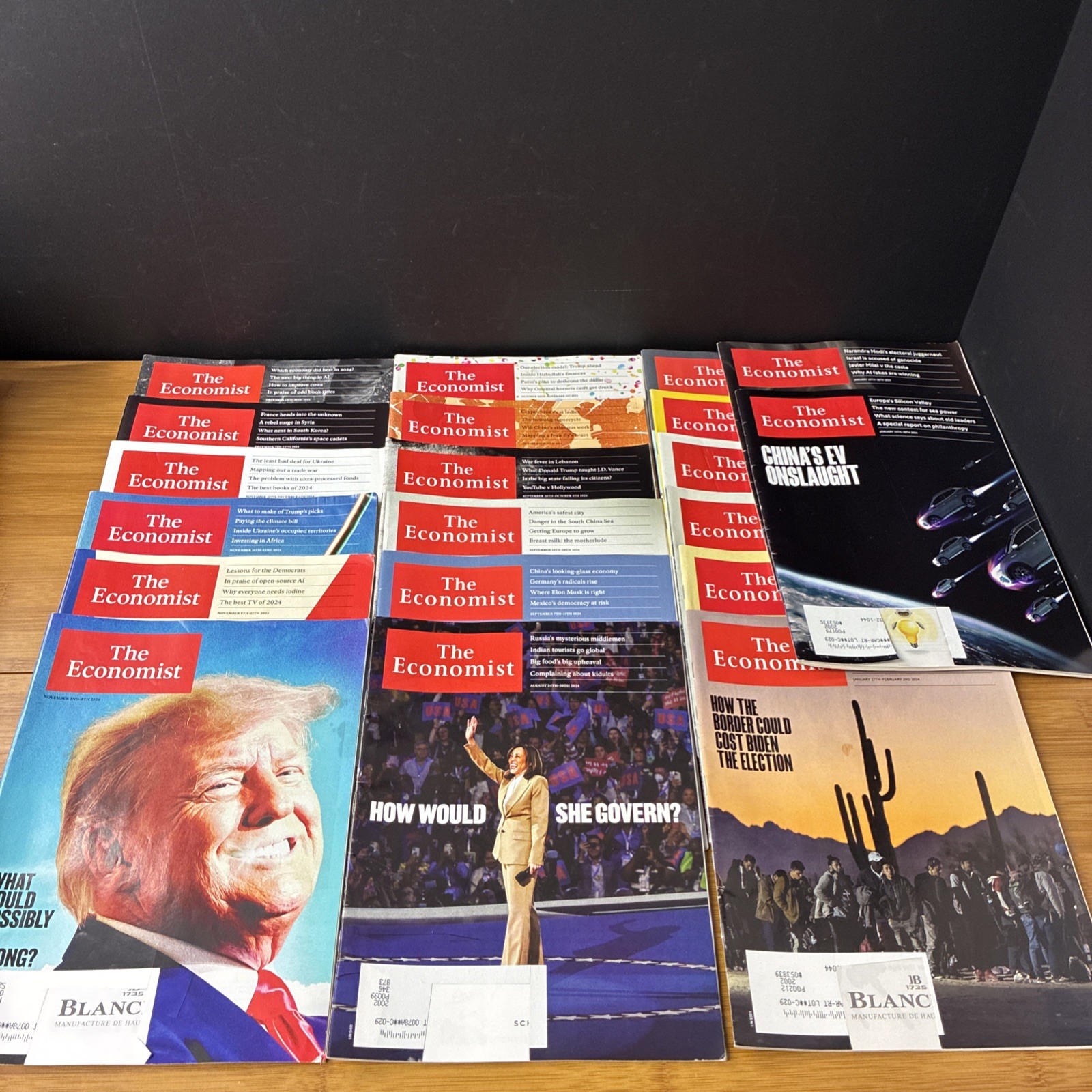 Lot of 20 The Economist Magazines from 2024 Trump Politics News World Events