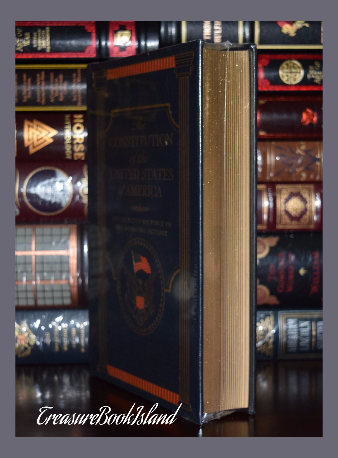 New Constitution of United States America Leather Sealed Collectible Hardcover