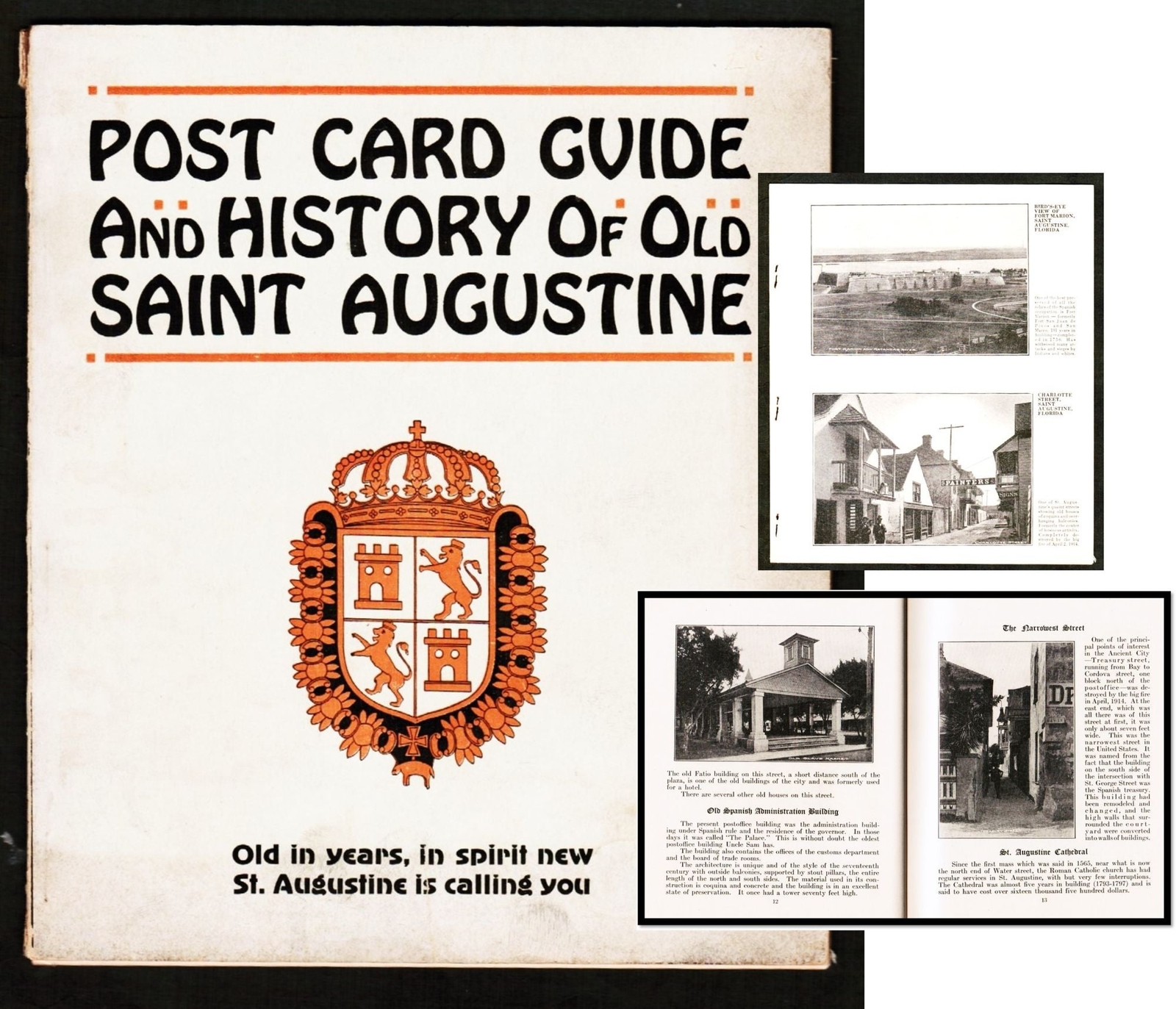 Post Card Guide [6] History Old Saint Augustine Florida 1912 40 pages text