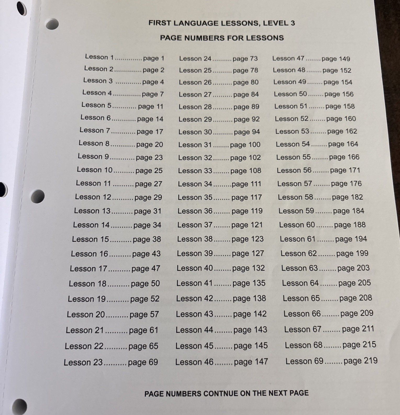 First Language Lessons for the Well-Trained Mind Level 3 Workbook