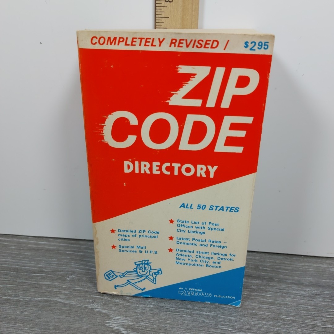 Vintage Arrow Official Zip Code Directory (Paperback 1972) All 50 States No 944