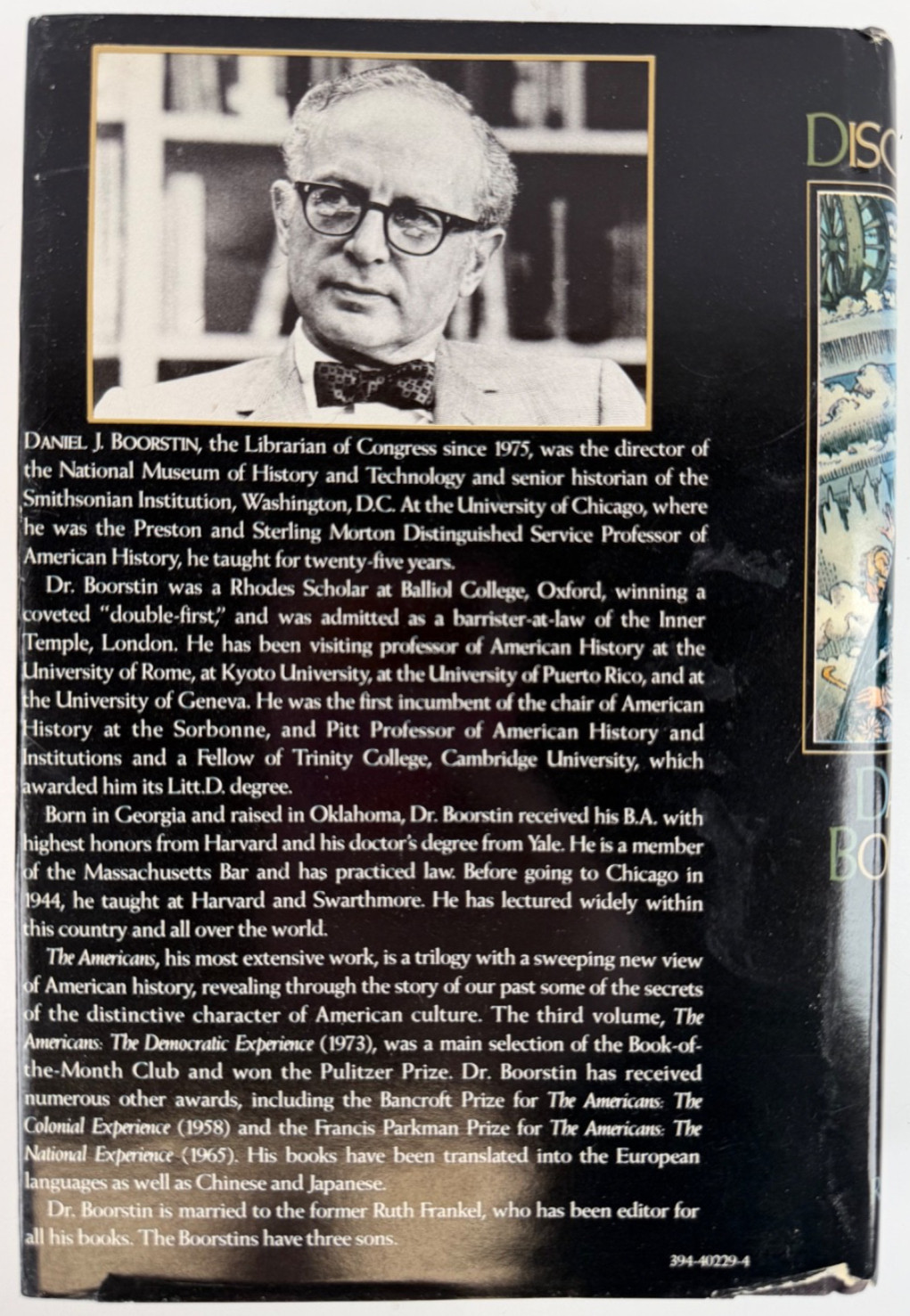The Discoverers 1983 Daniel J. Boorstin Hardcover History Book w Dust Jacket