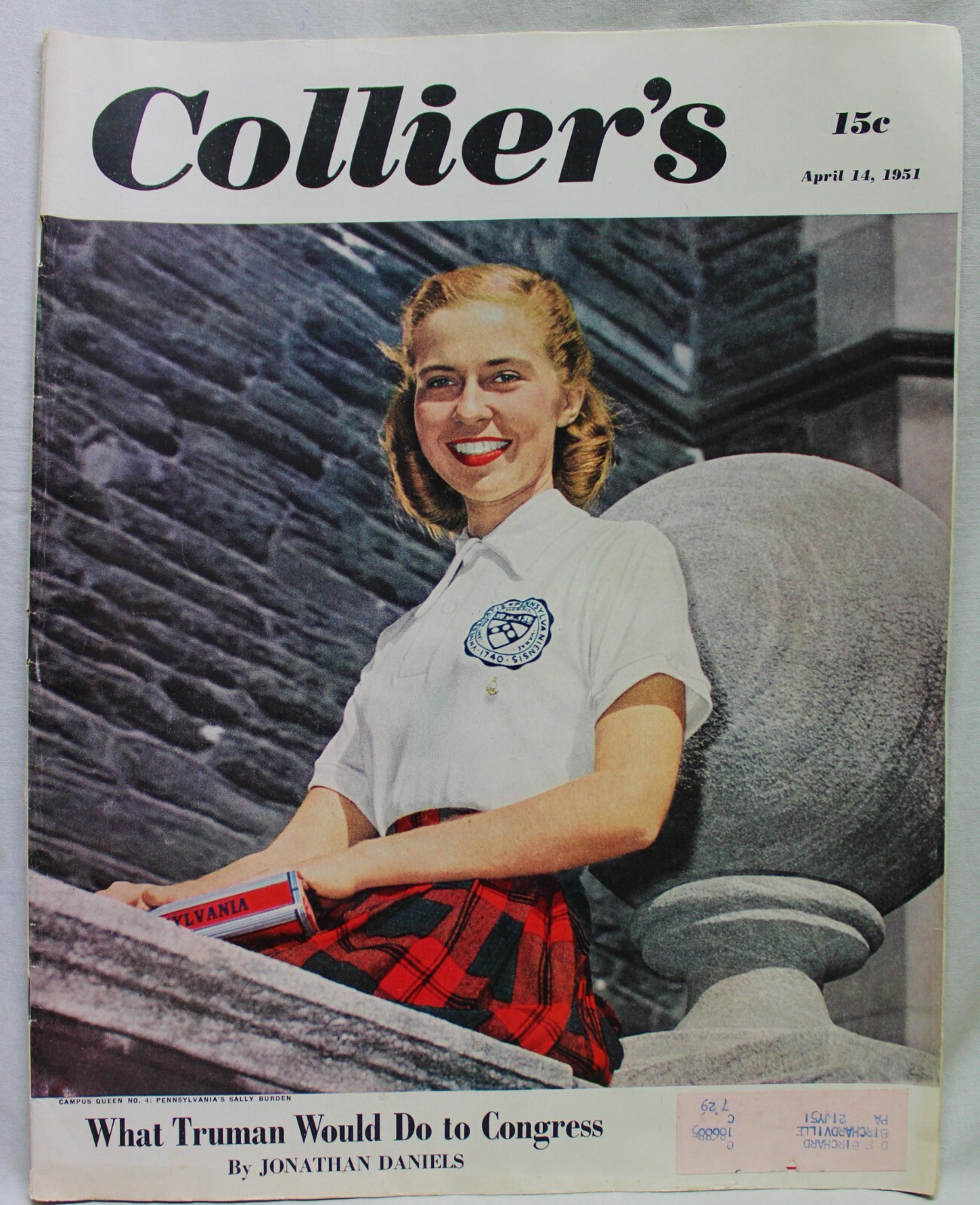 COLLIER’S MAGAZINE 14 APRIL 1951 VINTAGE NEWS EVENTS FICTION GENERAL INTEREST