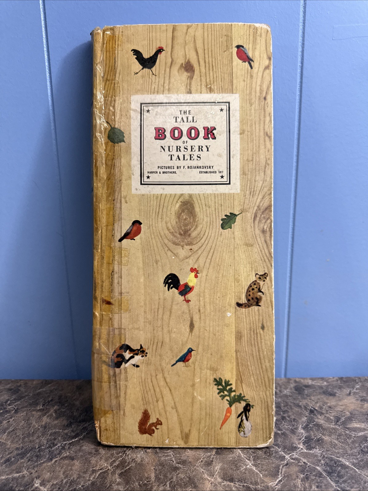 The Tall Book of Nursery Tales 1944 Hard Cover Vintage Book 120 Pages Acceptable