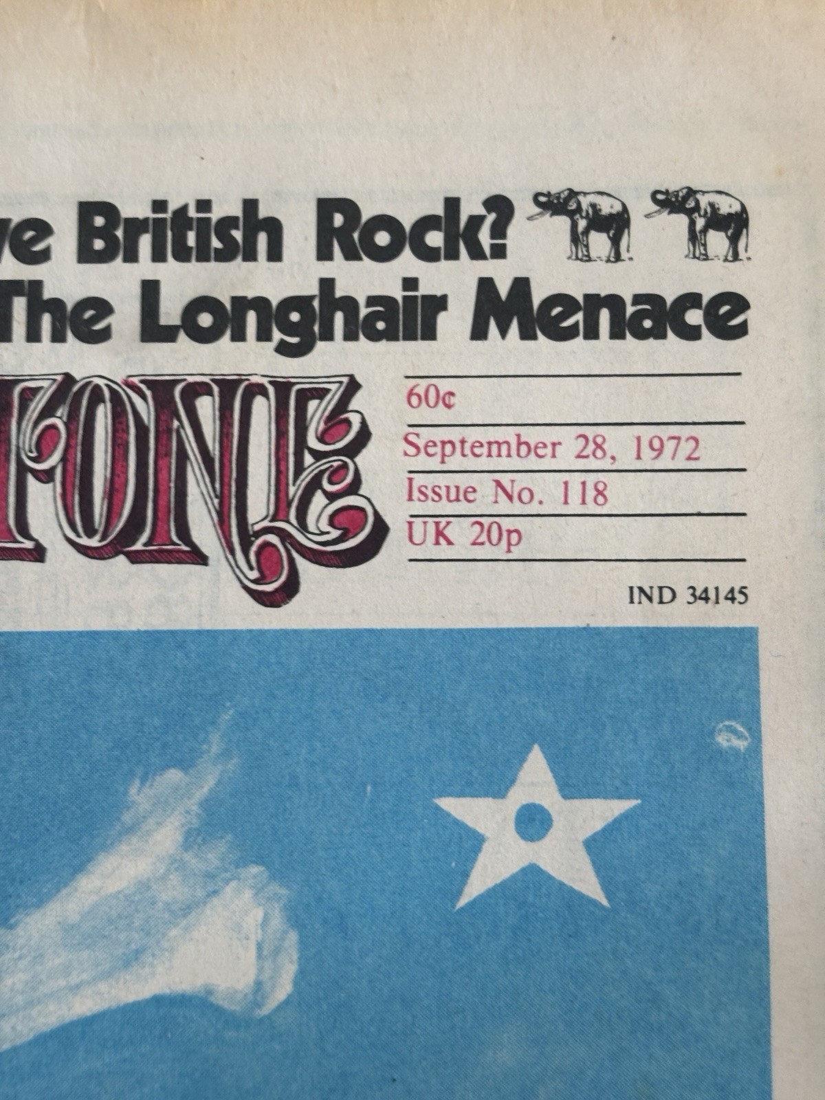 Rolling Stone magazine newspaper September 28 1972 Hunter Thompson