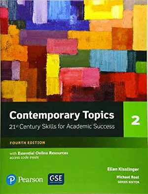 Contemporary Topics 2 with – Paperback, by Kisslinger Ellen – Very Good h