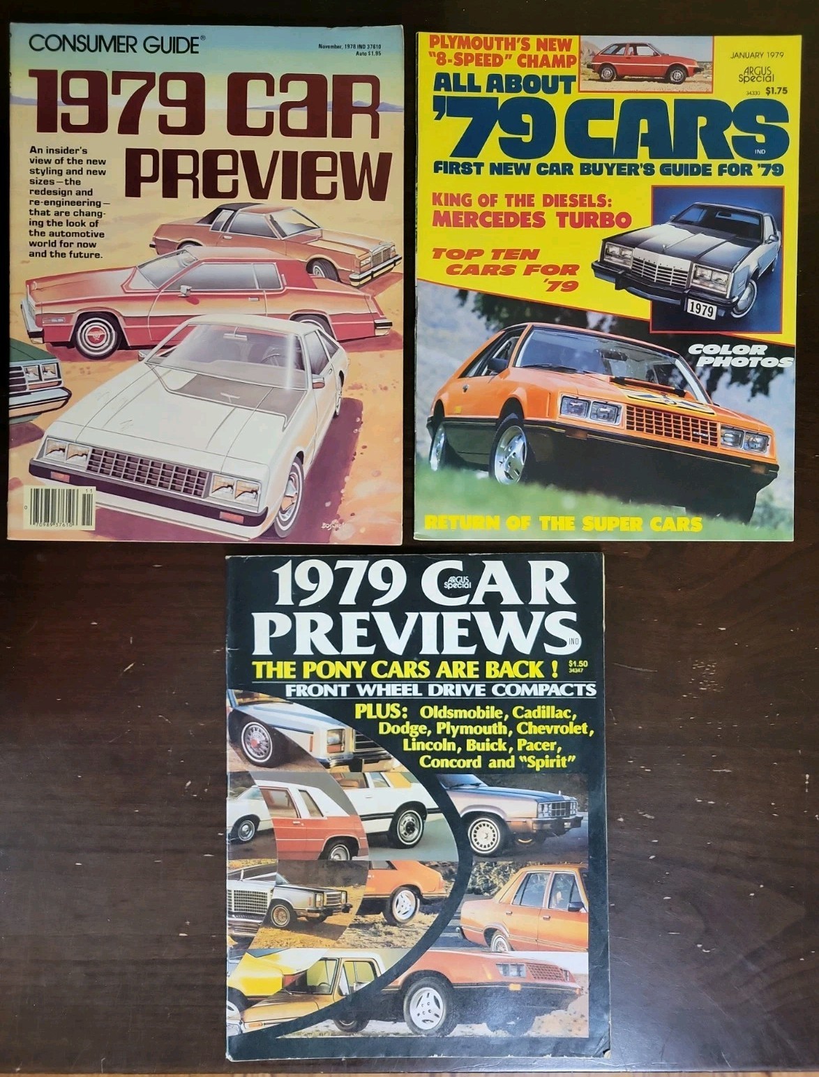 Lot 3 1979 79 New Car Yearbook Preview Prices Magazines-Buyer’s Guides