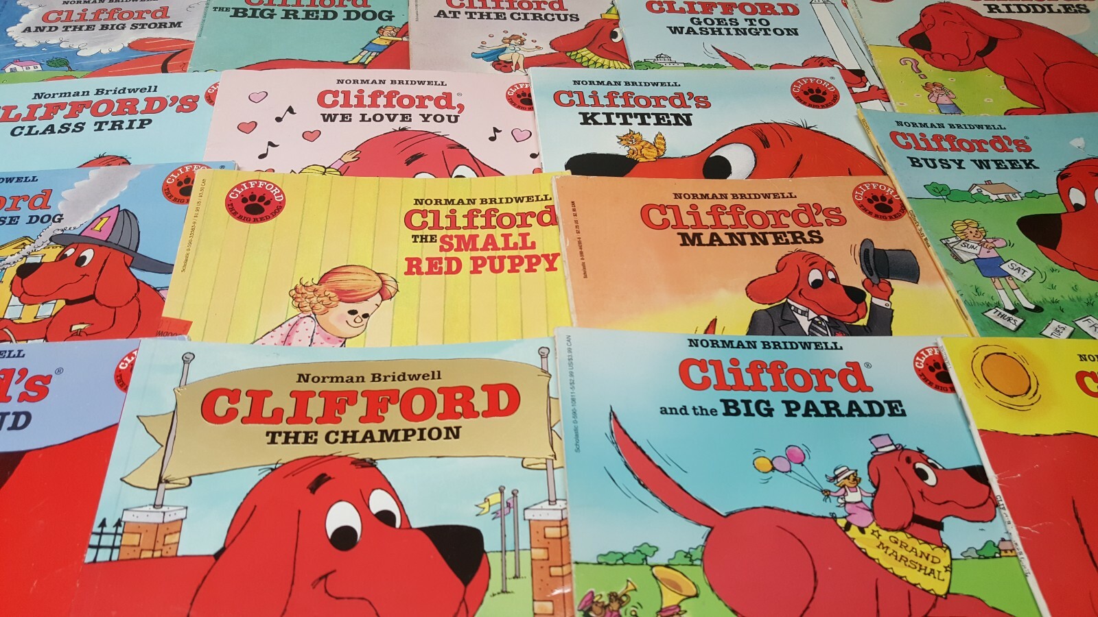 Lot of 10 The Clifford’s Classic Storybook Random Kids Picture Random