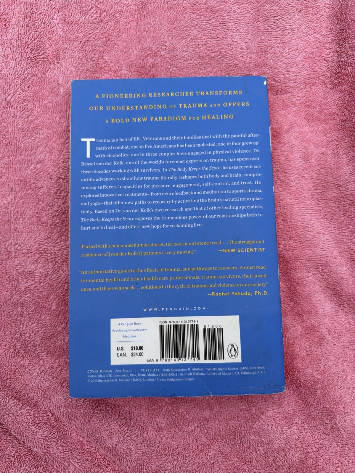 Bessel Van Der Kolk The Body Keeps the Score Paperback Mental Health Trauma