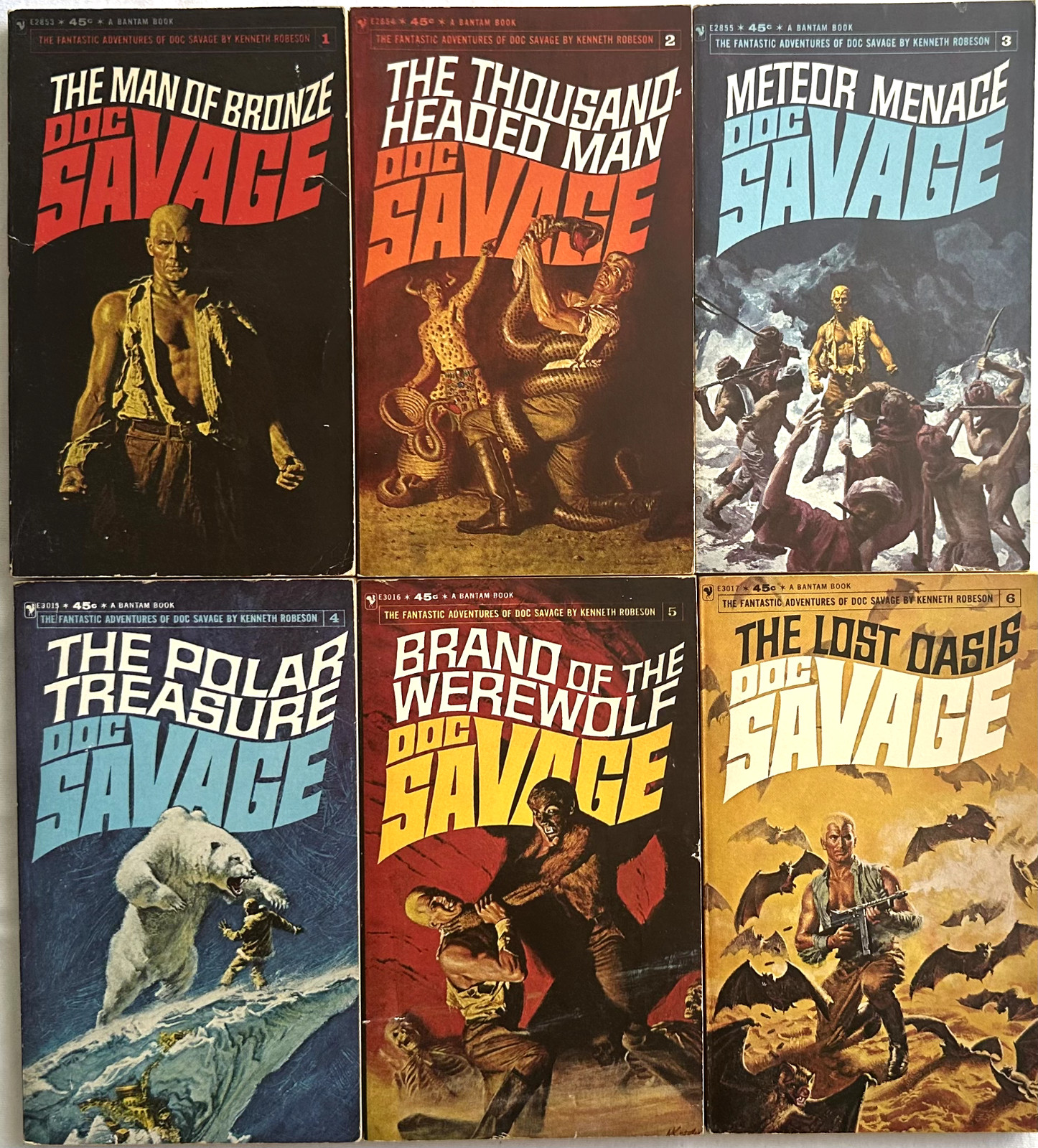 Doc Savage 60s Vintage, $5.99 each; VG ~ EX (see photos). SEE DESCR. FOR AVAILS!
