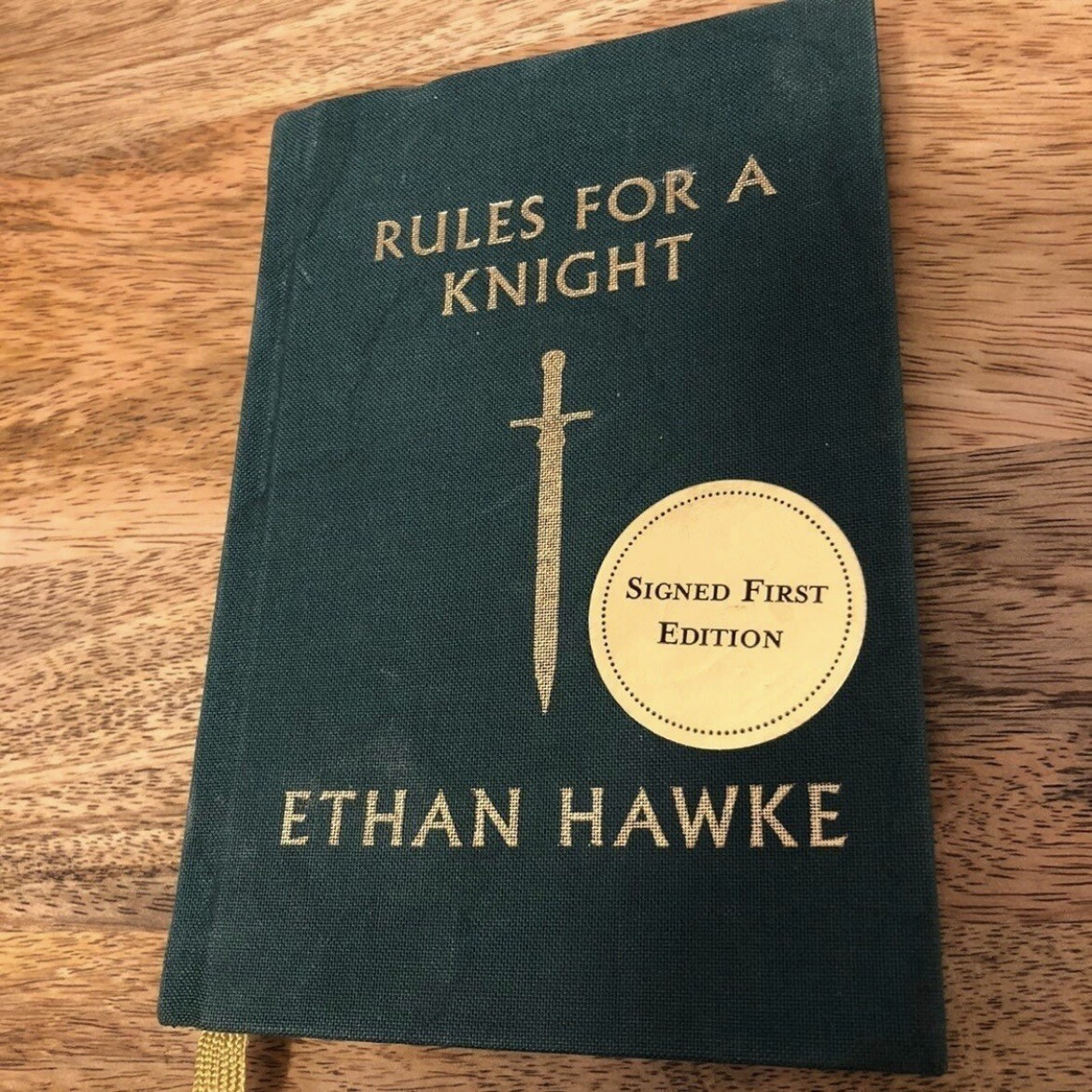 Ethan Hawke signed book + ARC lot! Rules for a Knight, A Bright Ray Of Darkness