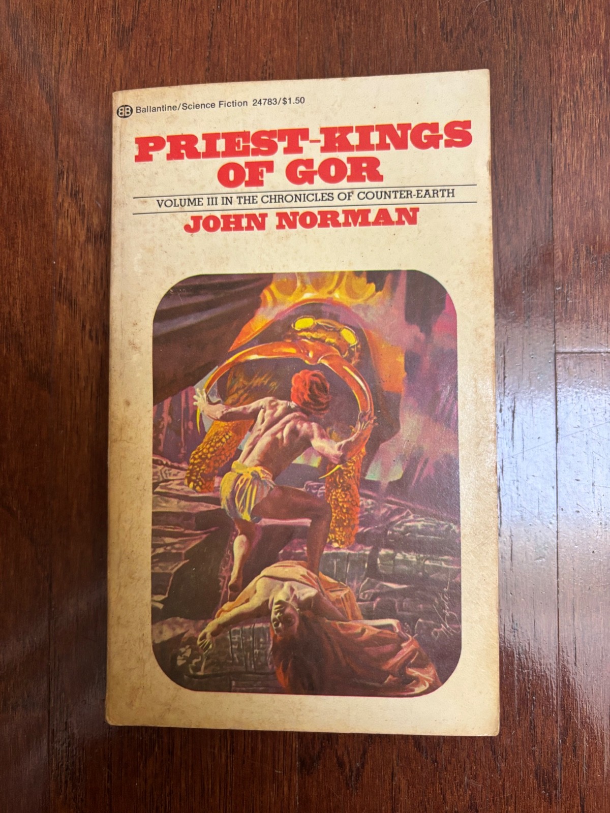 PRIEST-KINGS OF GOR by JOHN NORMAN SIGNED – PB 1975 8th PRINTING SCI FI FANTASY
