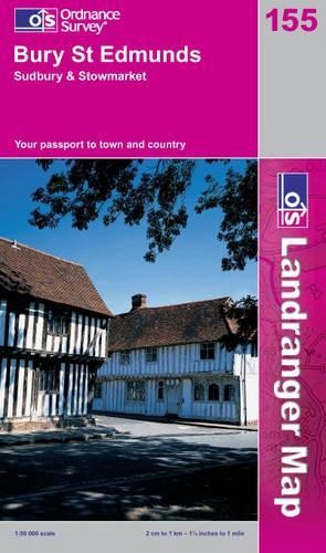 Bury St.Edmunds, Sudbury and Stowmarket … by Ordnance Survey Sheet map, folded