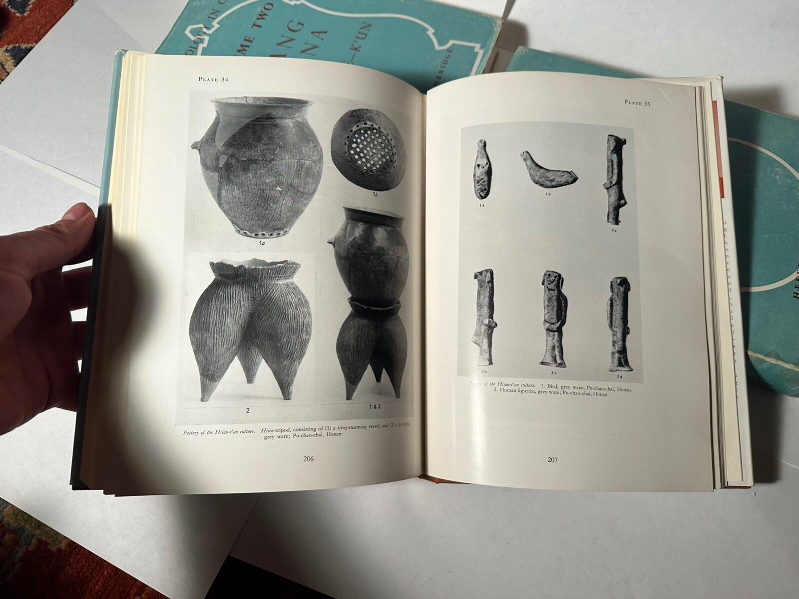 3 VOLUME SET: Archaeology in China: Prehistoric, Shang, & Chou by Cheng Te-K’un