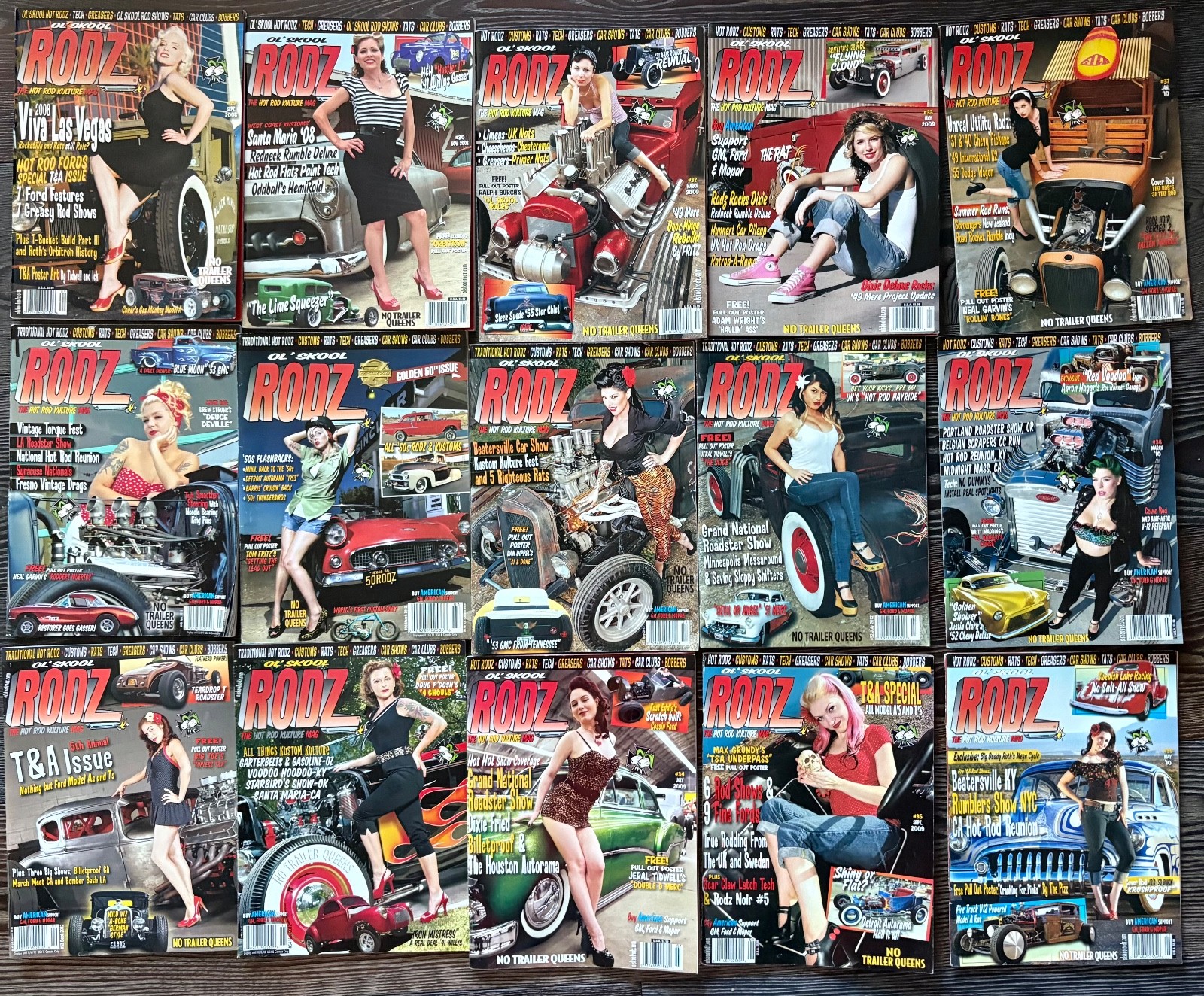 🏎️ OL’ SKOOL RODZ Magazine Issues #9 (2005) through #118 (2023) Hot Rod 🏎️