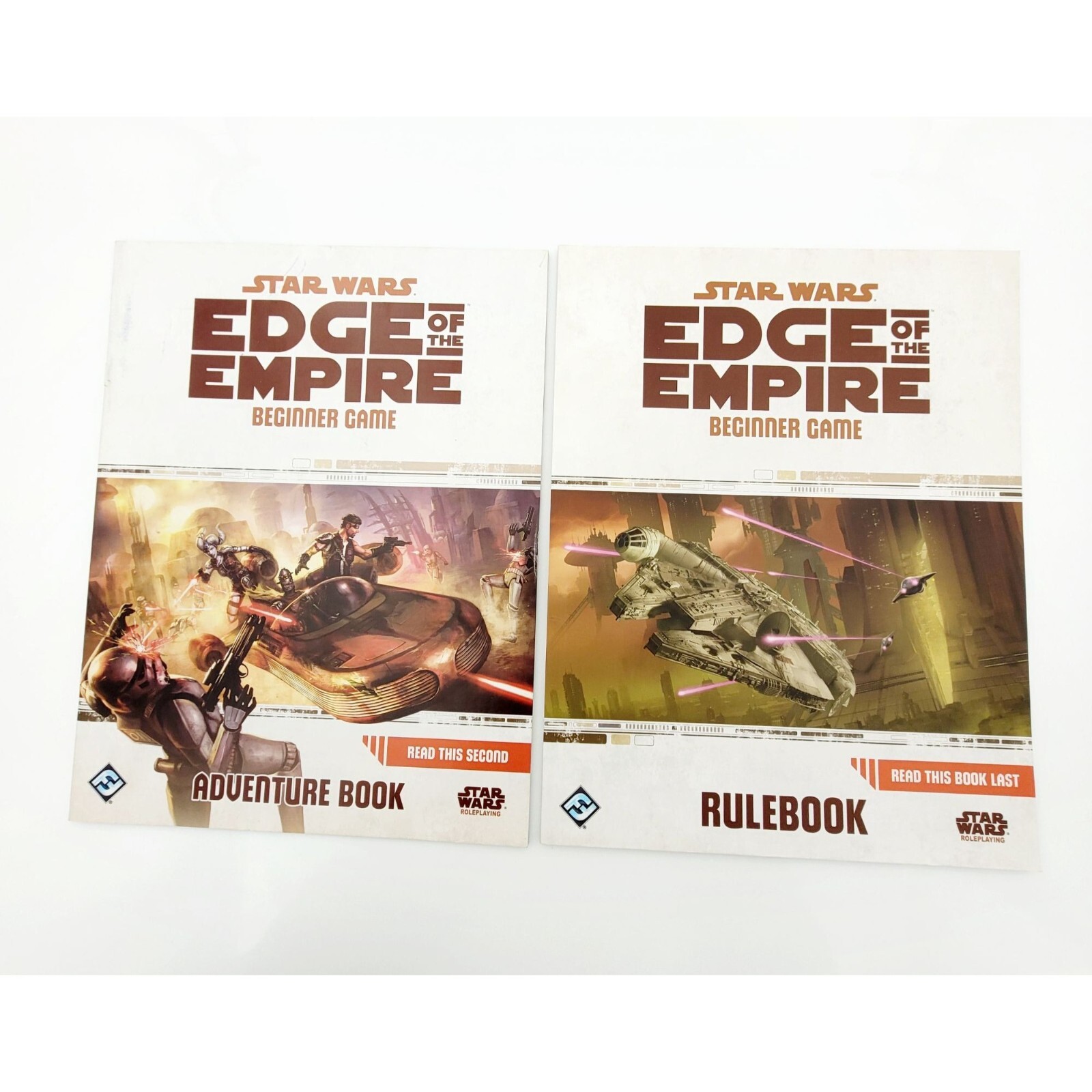 Star Wars Edge of the Empire Beginner Game Adventure Book & Rulebook
