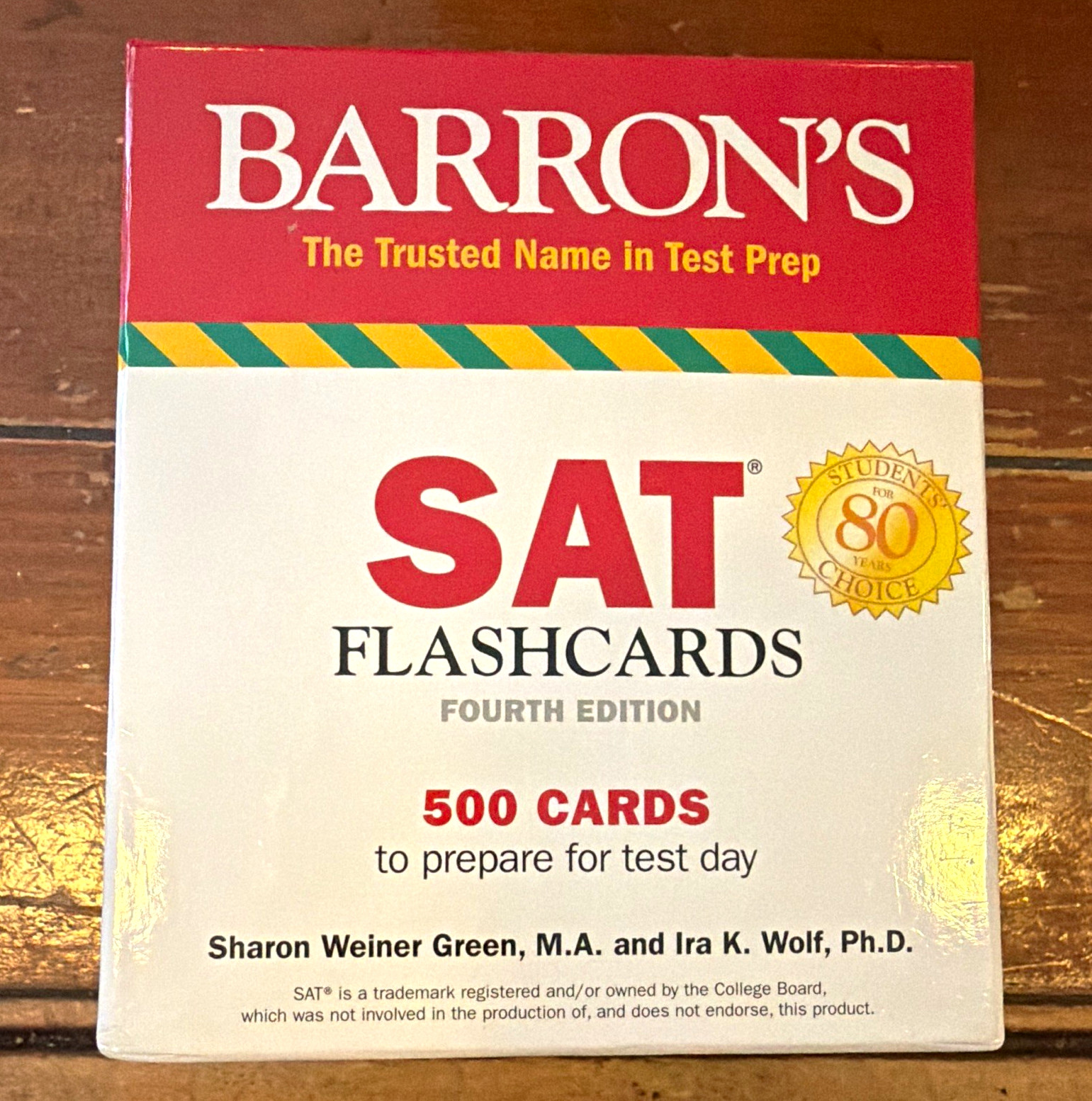 Barron’s SAT Flashcards 4th Edition 500 Cards Green & Wolf (English)