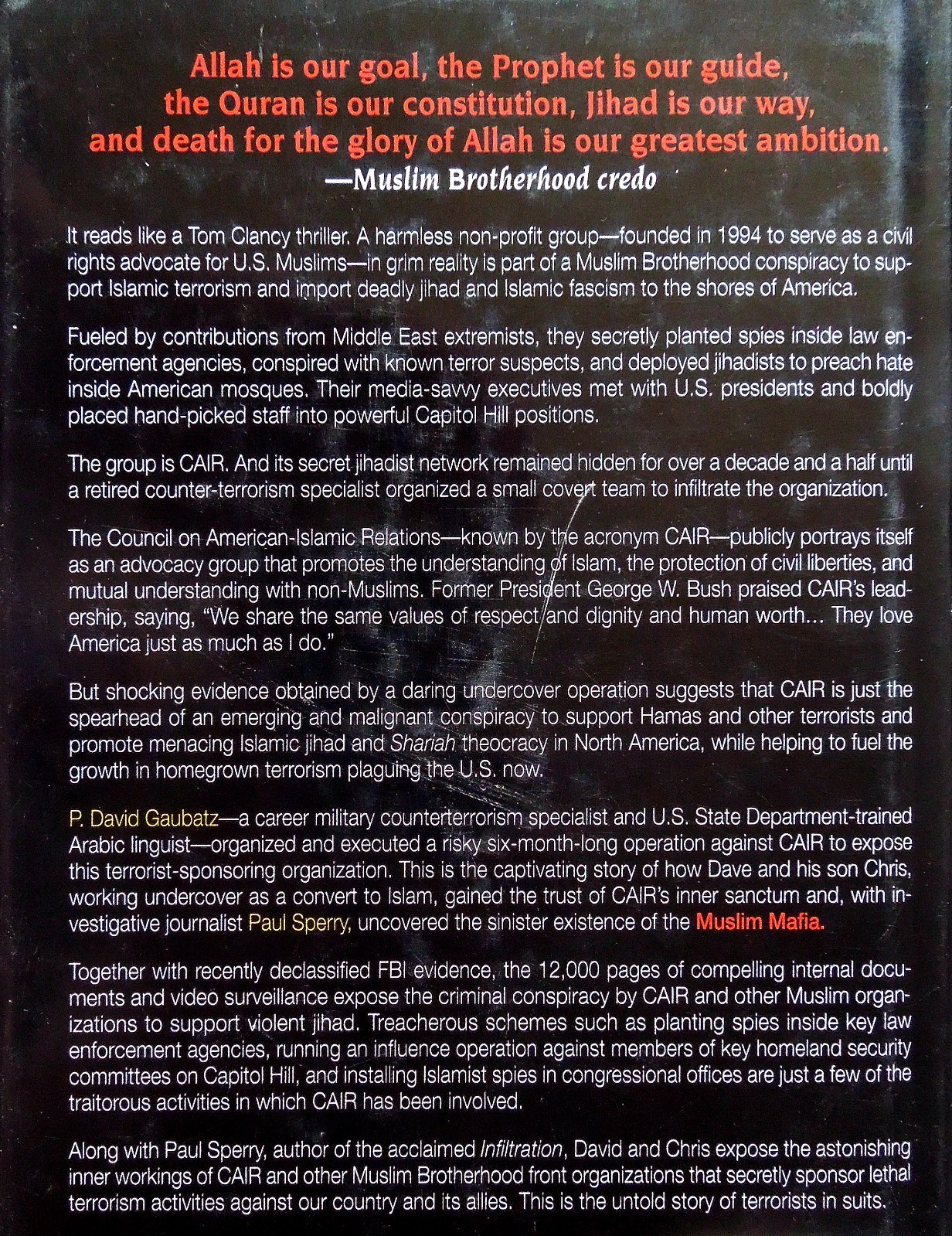 Muslim Mafia – P. David Gaubatz, Paul Sperry, 2009 hc w/dj, WND Books
