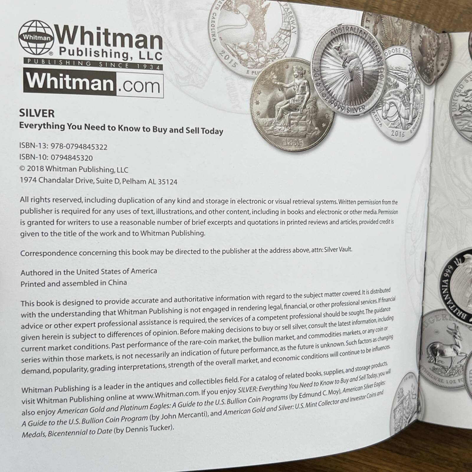 Silver : Everything You Need to Know to Buy and Sell Today by Whitman Publishing