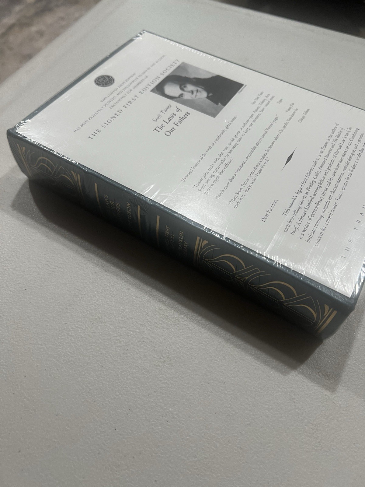 Laws of Our Fathers by Scott Turow (1996, HC) SIGNED 1st Print Franklin Lib. NEW