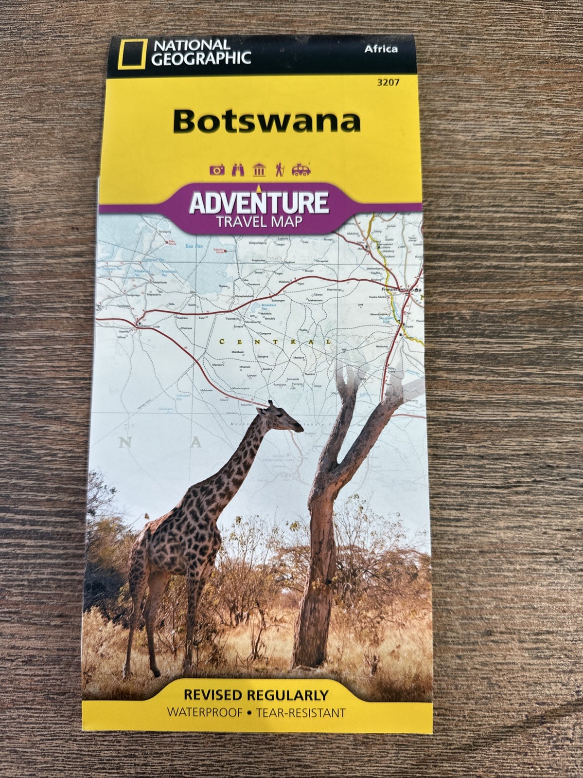 Botswana (Sheet Map, Folded)