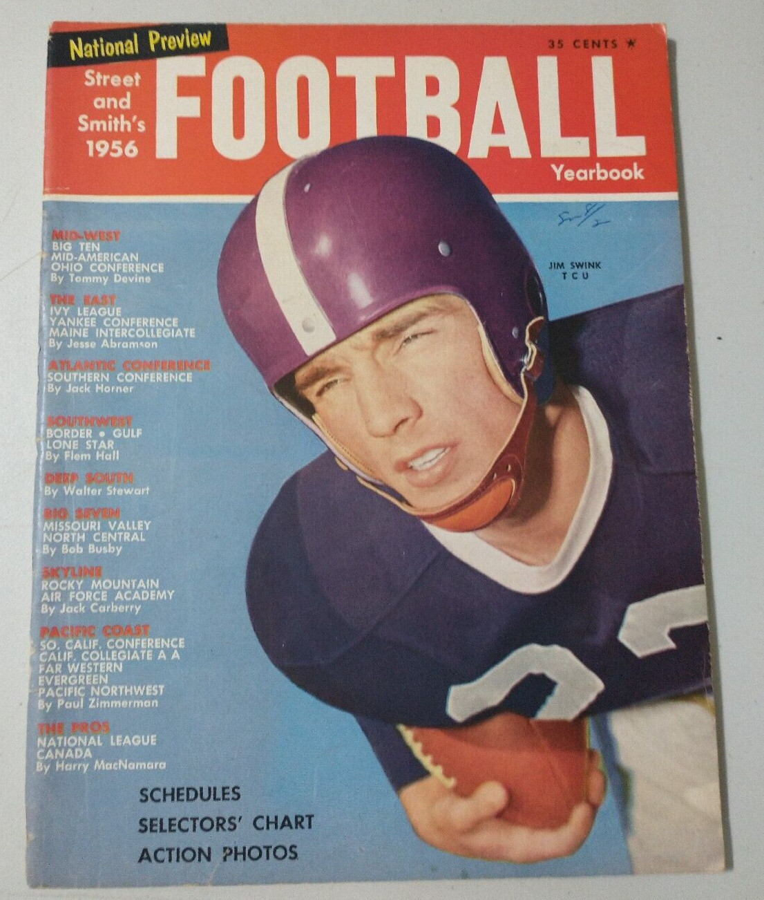 STREET & SMITH’S FOOTBALL YEARBOOK MAGAZINE 1956. 118 PAGES