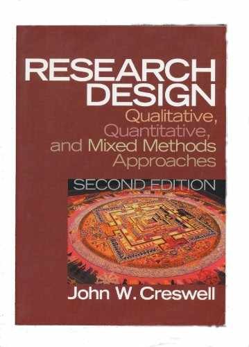 Research Design: Qualitative, – Paperback, by Creswell John W. – Very Good j
