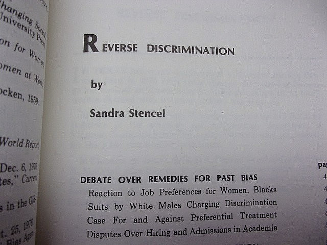 The Women’s Movement Editorial Research Reports 1977 Softcover 168 Pages VGC