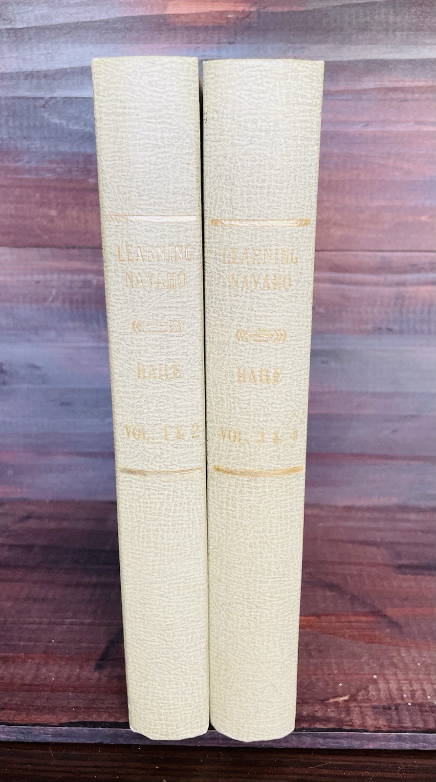 Learning Navajo Navaho Bernard Haile 4-in-2 Volumes 1972 Reprint Language Text