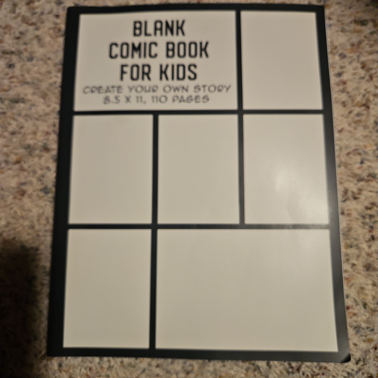 Blank Comic Book For Kids Create Your Own Story 8.5 x 11- 110 Pages