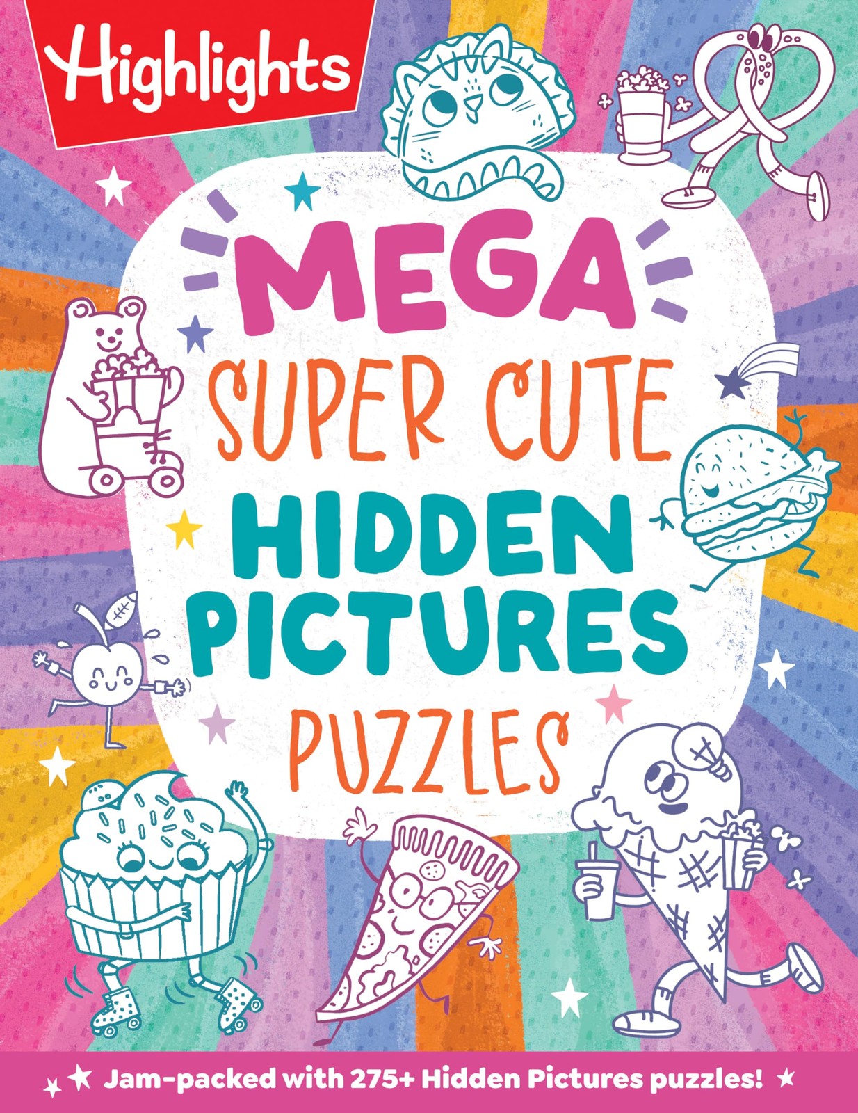 Mega Super Cute Hidden Pictures Puzzles: Solve Over 300 Pages of Cute Kawaii…