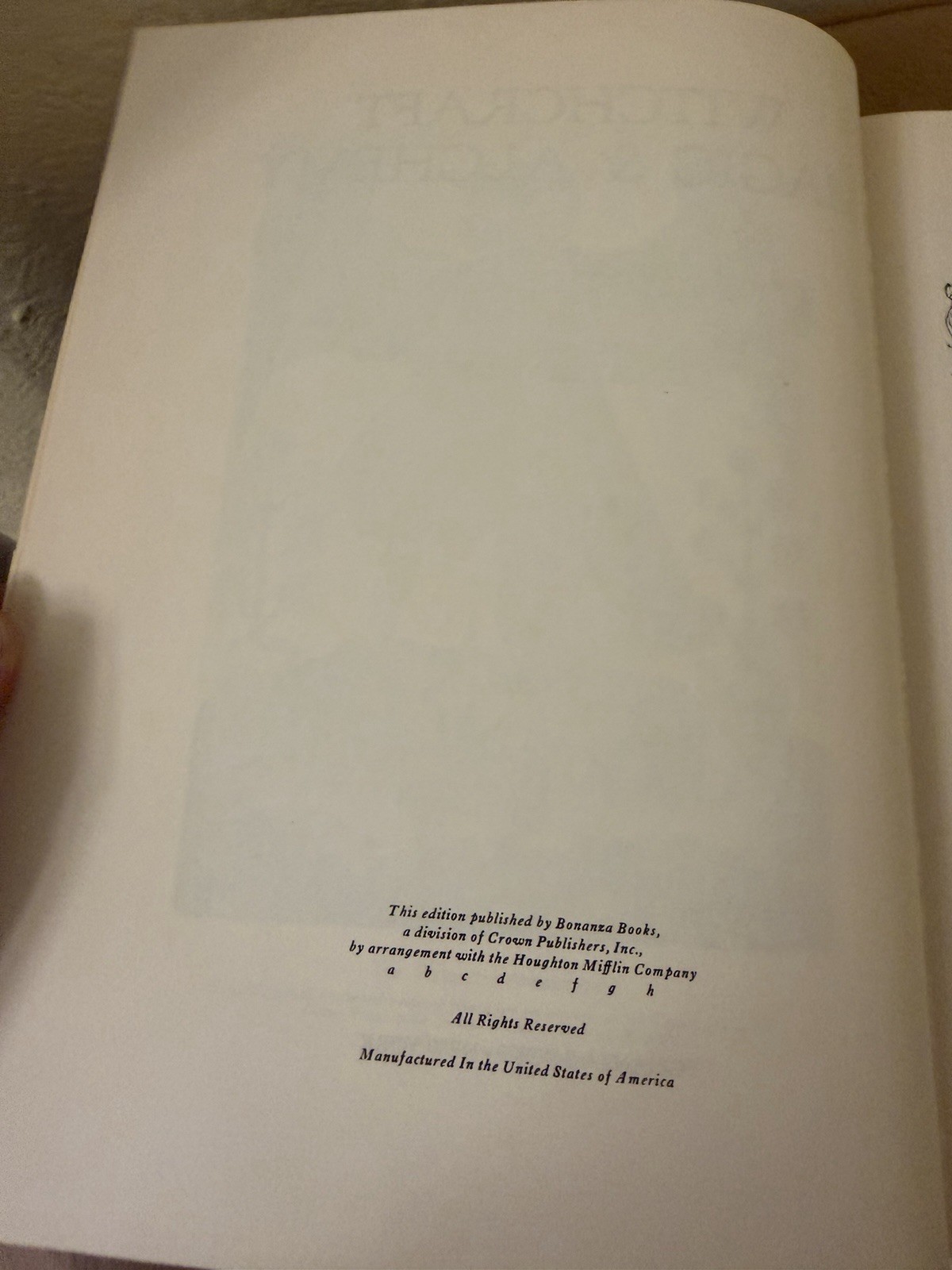 Witchcraft, Magic & Alchemy by Grillot de Givry 1971 – First Bonanza Books HC/DJ