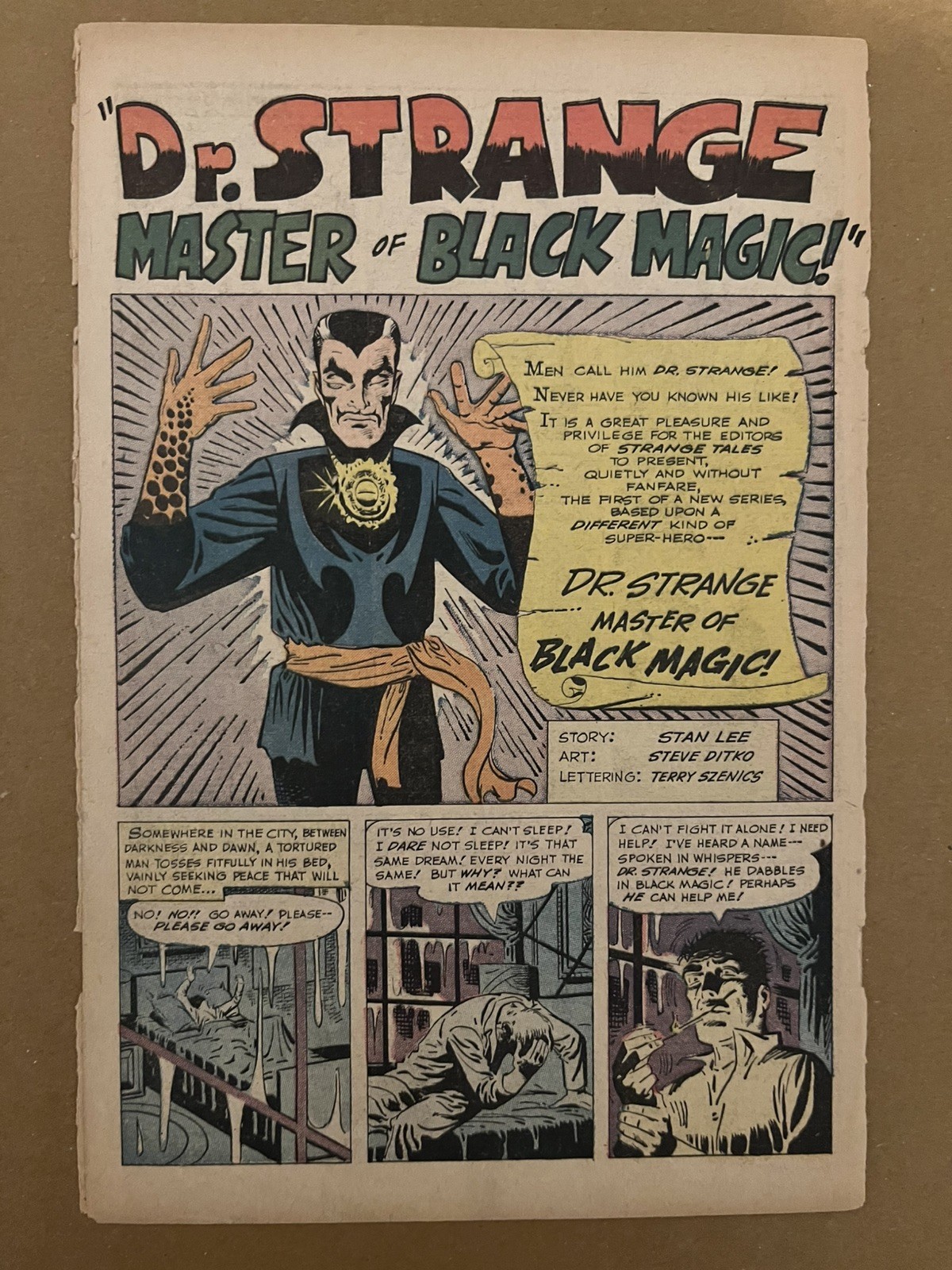 Strange Tales 110 and 115 Pages only – Marvel 1963, Origin and 1st Dr Strange