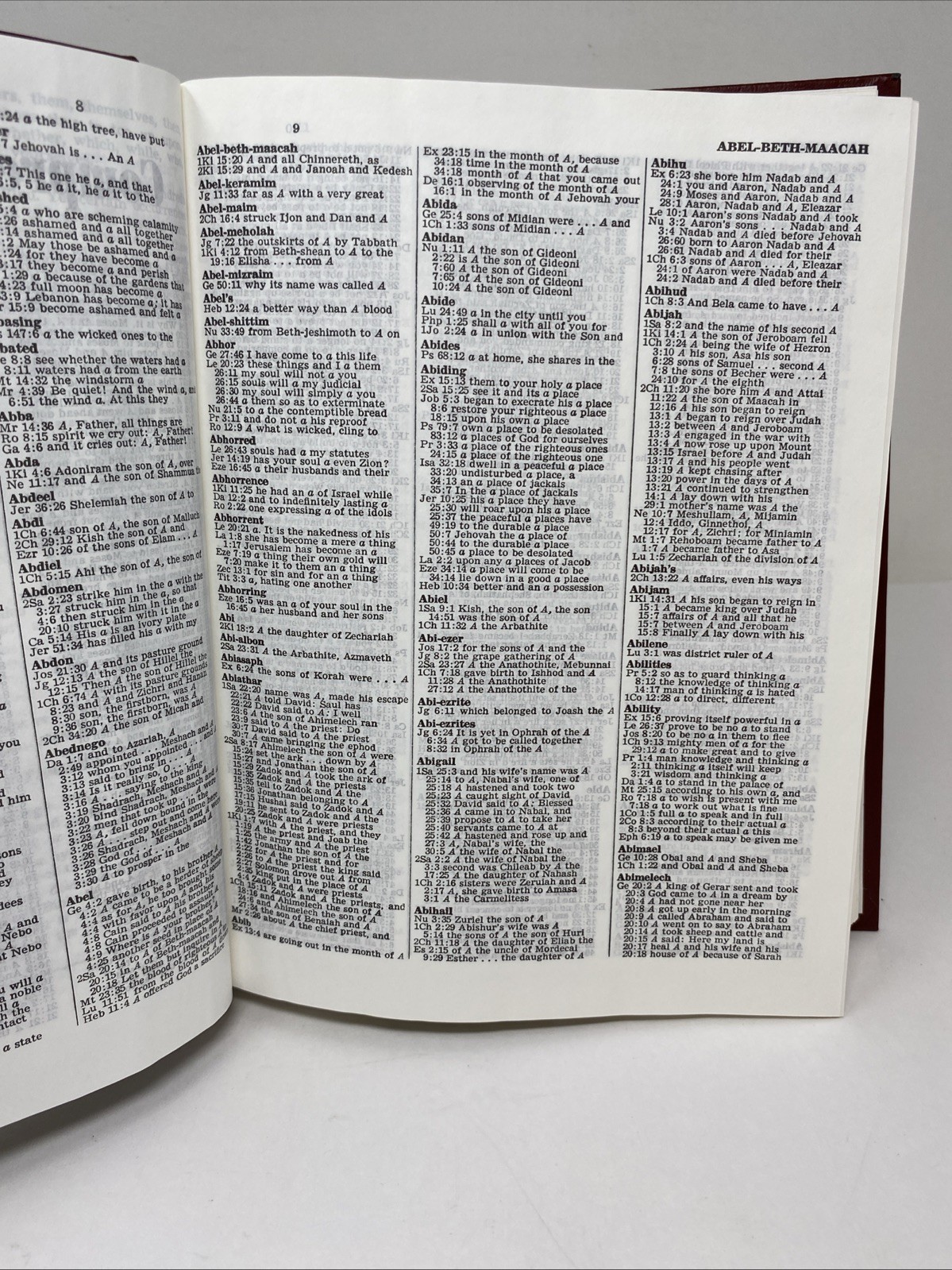 Comprehensive Concordance New World Translation Hardcover 1973 Clean Pages