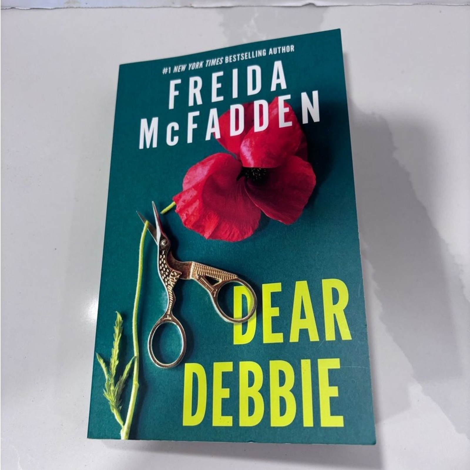 Freida McFadden’s “Dear Debbie” paperback book 336 pages