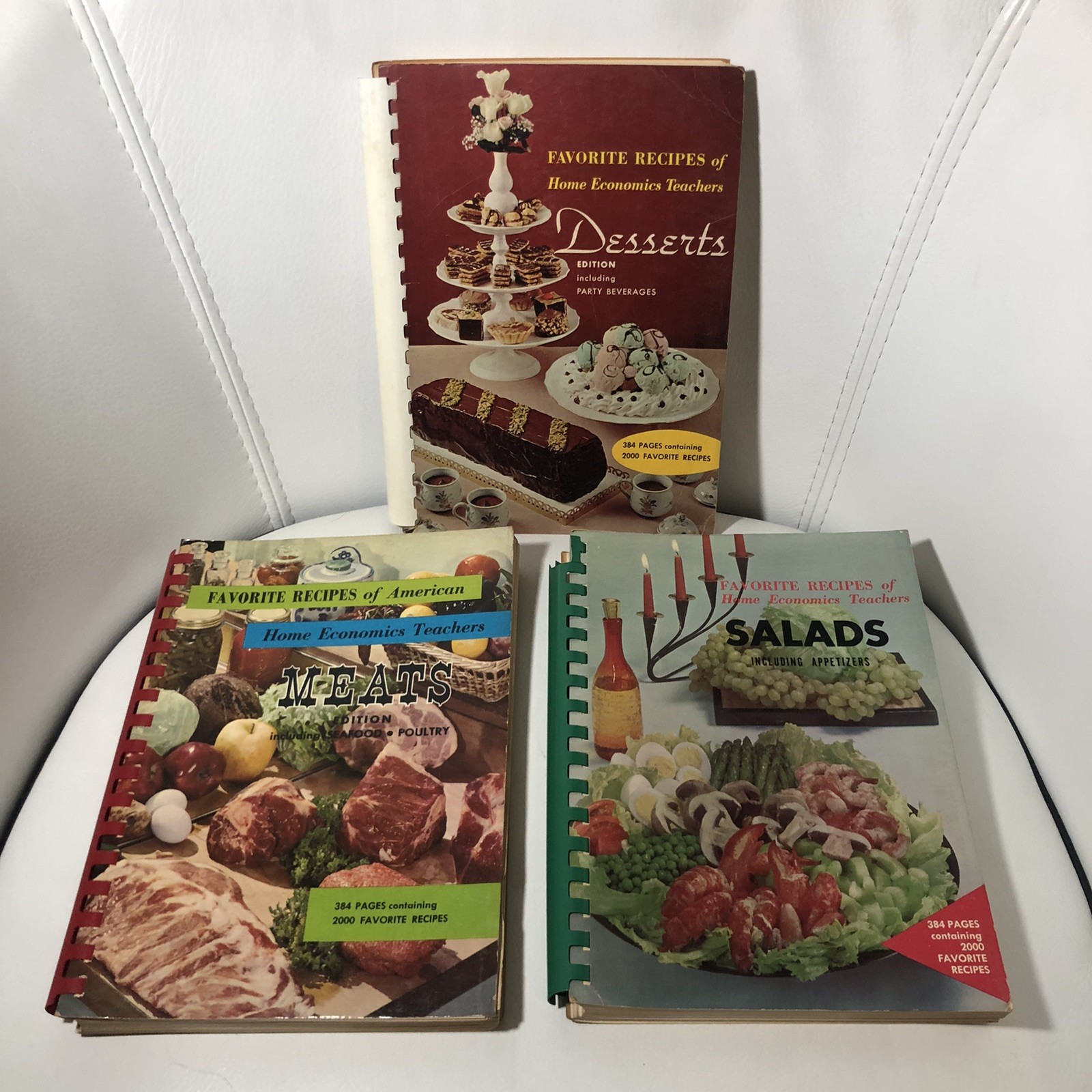 Lot of 3 The Favorite Recipes of Home Economics Teachers Cookbook Spiral 1960’s