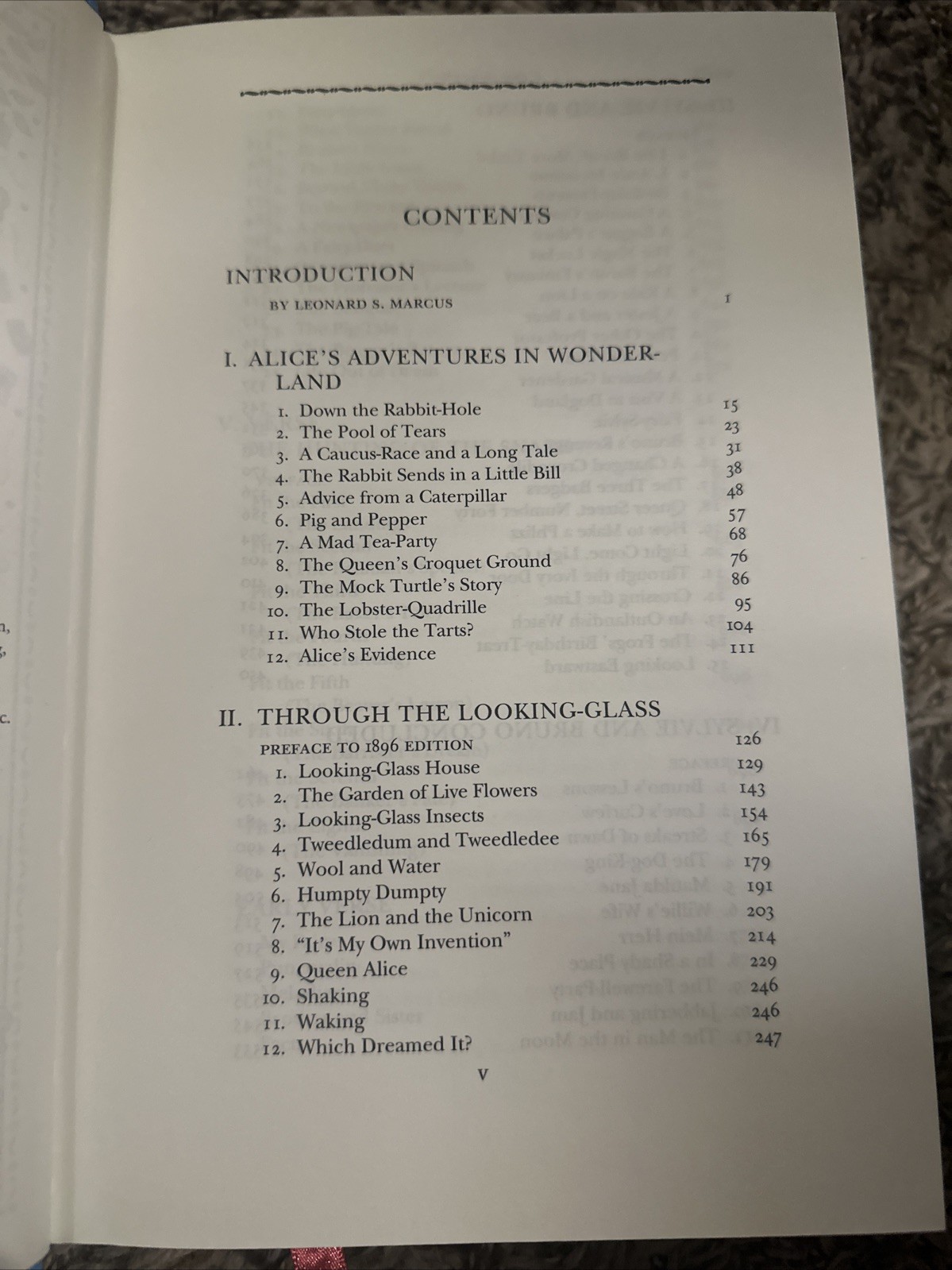 Alice in Wonderland and Other Stories by Lewis Carroll Barnes And Nobles Leather