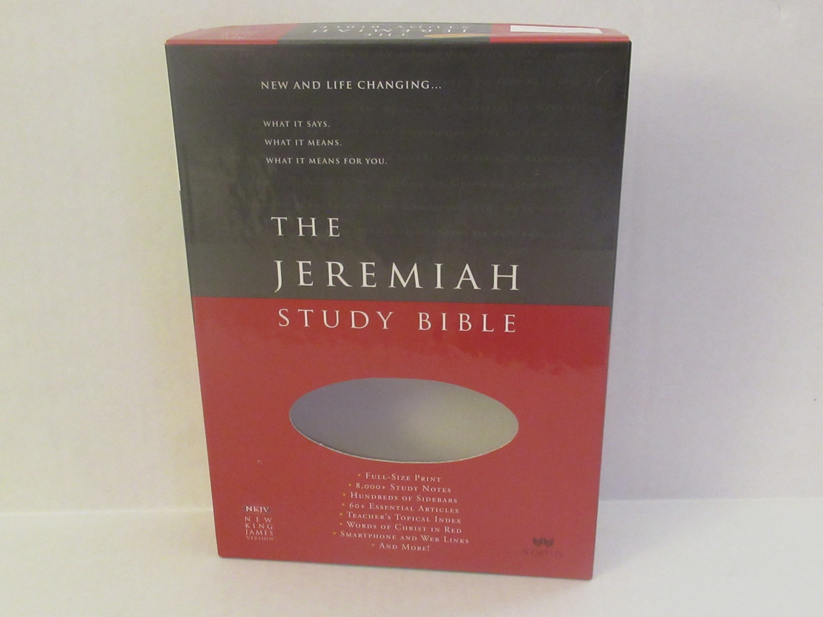 The Jeremiah Study Bible (NKJV) (Black LeatherLuxe) (Box Only; No Bible)