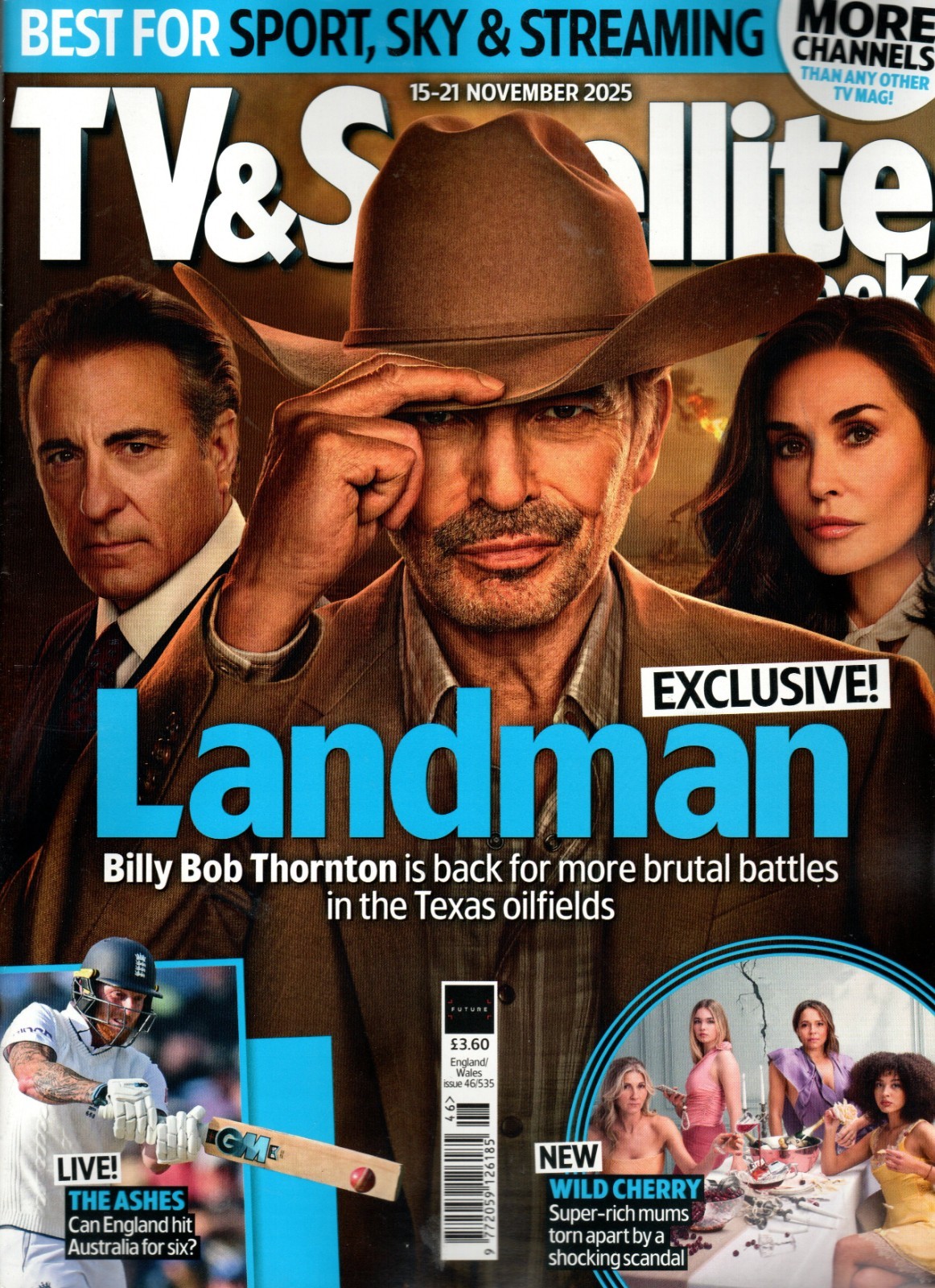 TV & Satellite Week Magazine November 15 – 21 2025 – Landman, Billy Bob Thornton