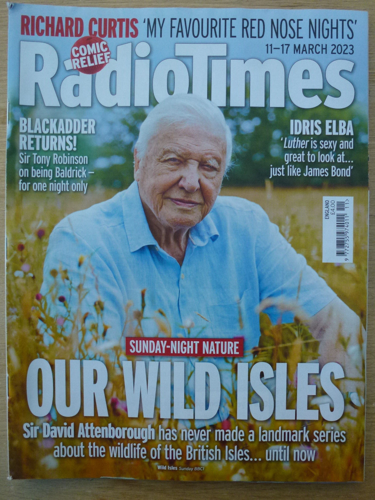 RADIO TIMES 11-17 MAR 2023 – DAVID ATTENBOROUGH – OUR WILD ISLES, BLACKADDER