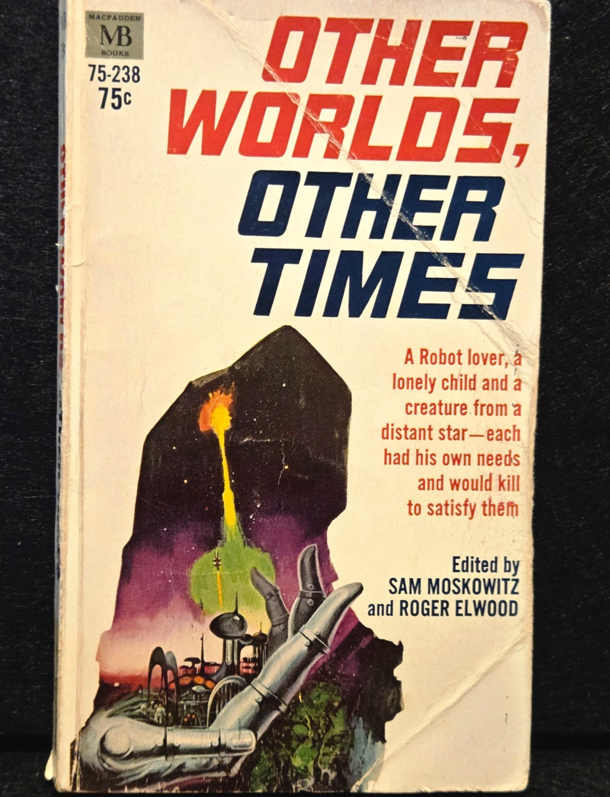 Other Worlds, Other Times Macfadden w/Asimov, Dick, Bloch, Hamilton, Maine, +