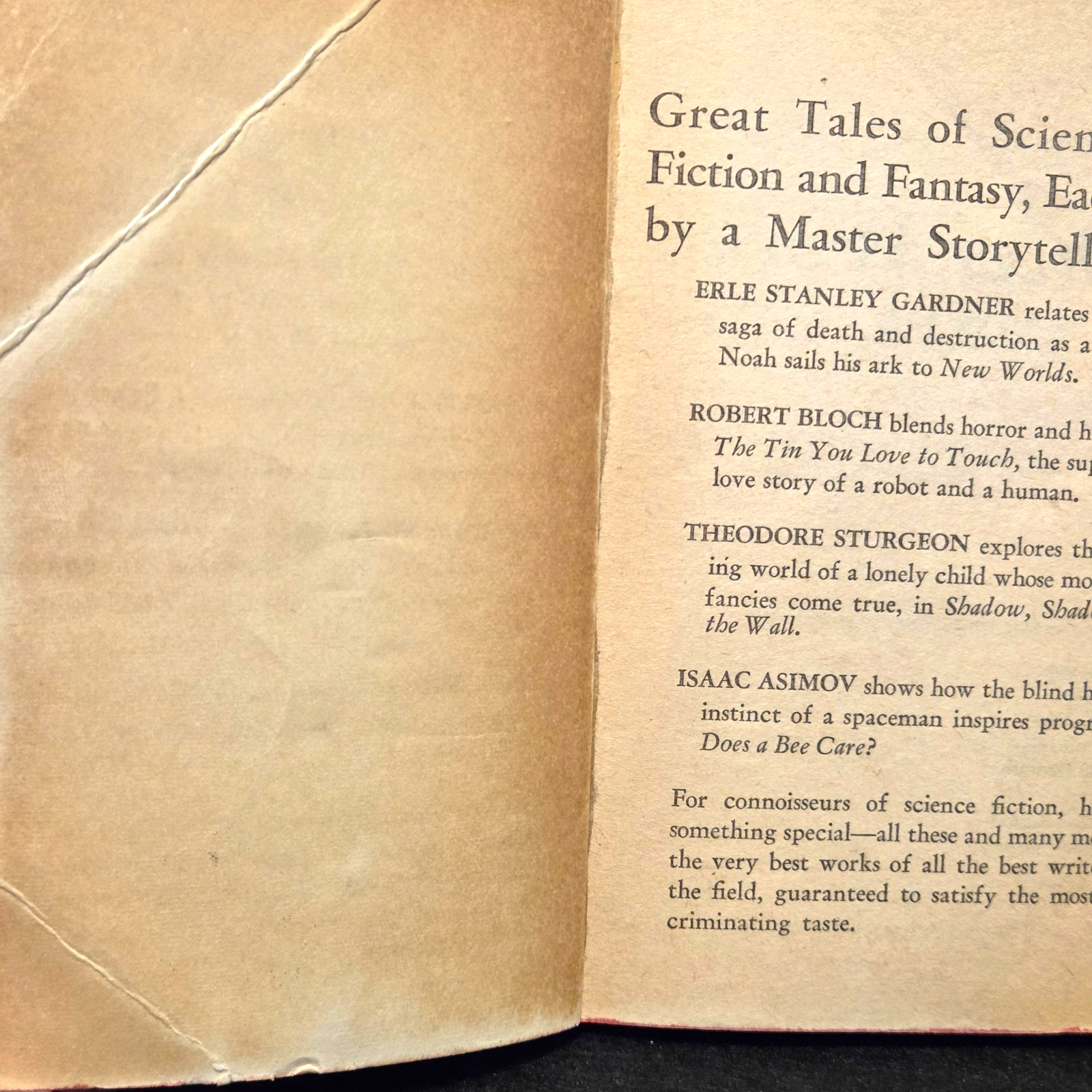 Other Worlds, Other Times Macfadden w/Asimov, Dick, Bloch, Hamilton, Maine, +