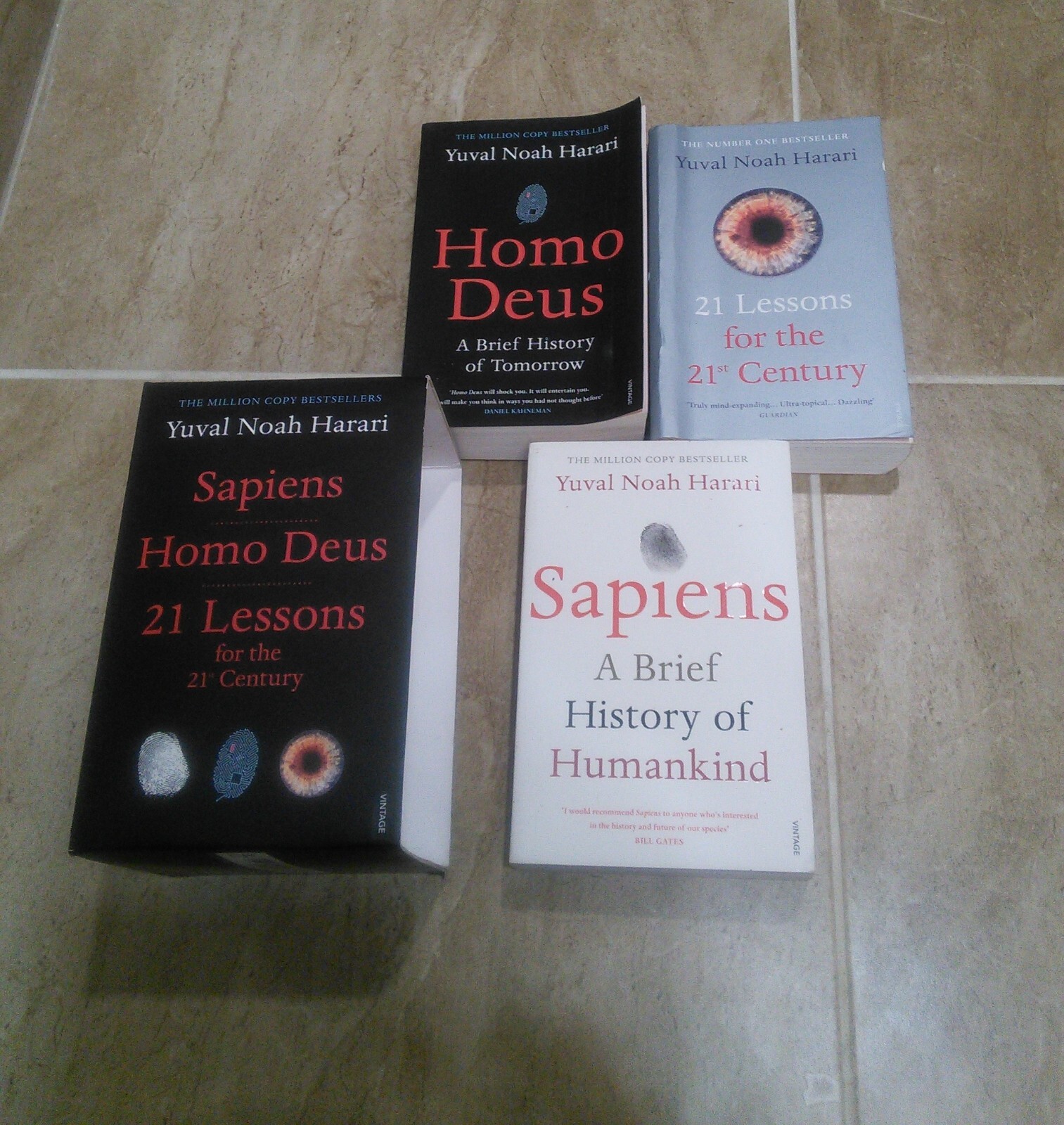Yuval Noah Harari Box Set – Sapiens Homo Deus 21 Lessons For 21st