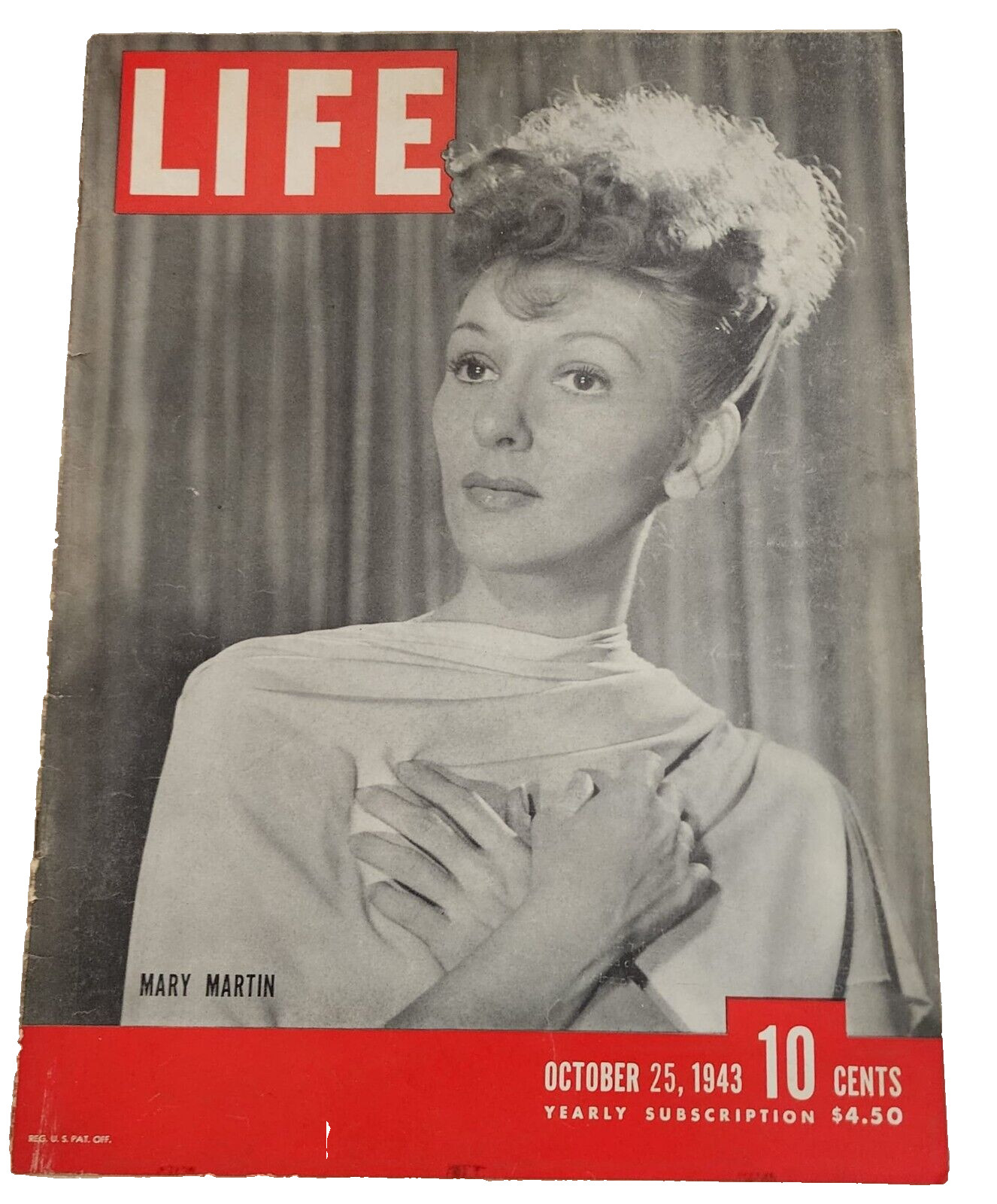 October 25, 1943 LIFE Magazine: Mary Martin, 40s AdD AD ADS FREE SHIPPING Oct 10