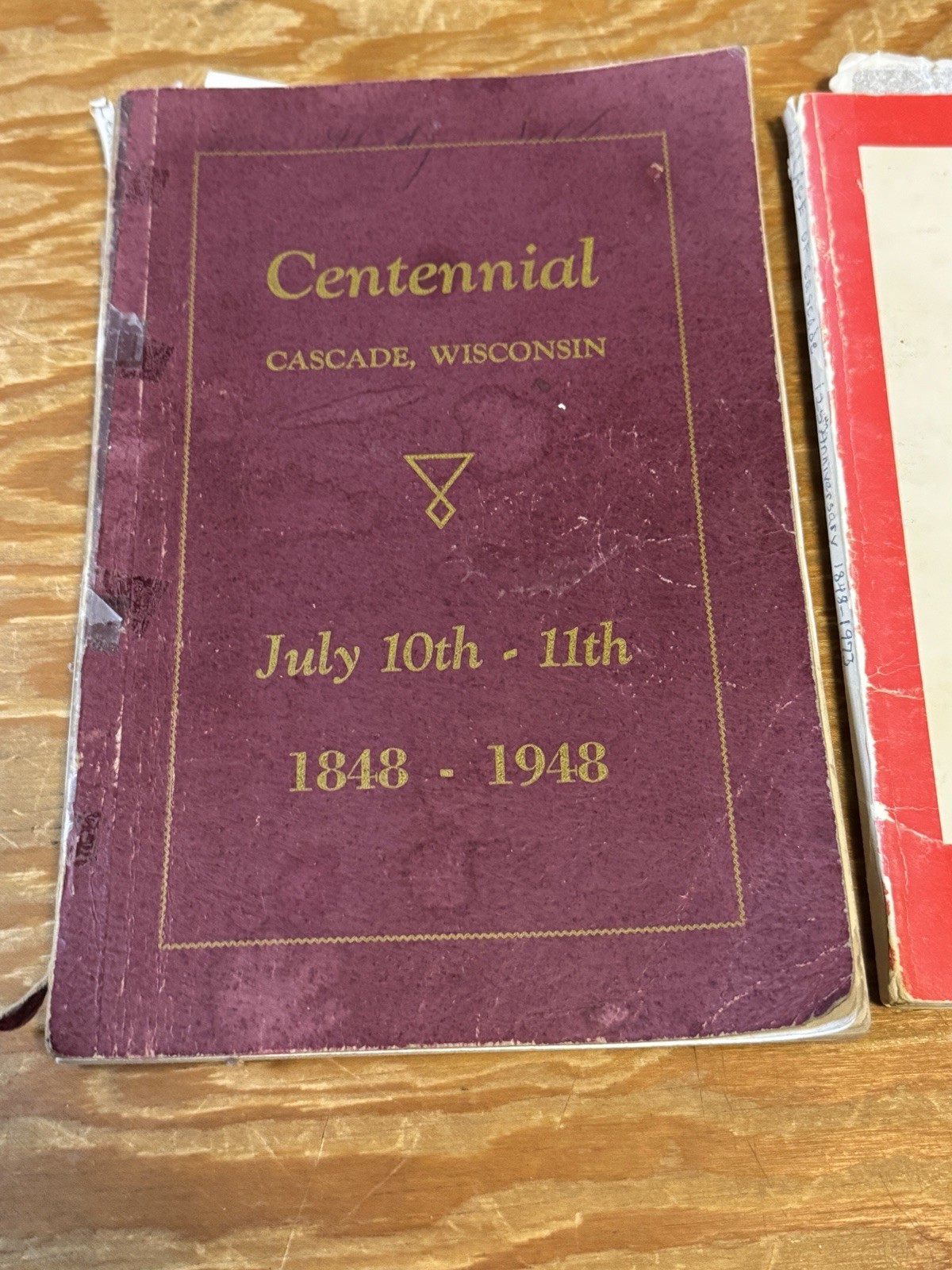 Centennial Cascade, Wisconsin 1848 – 1948 1973 1998 Books Local History PB