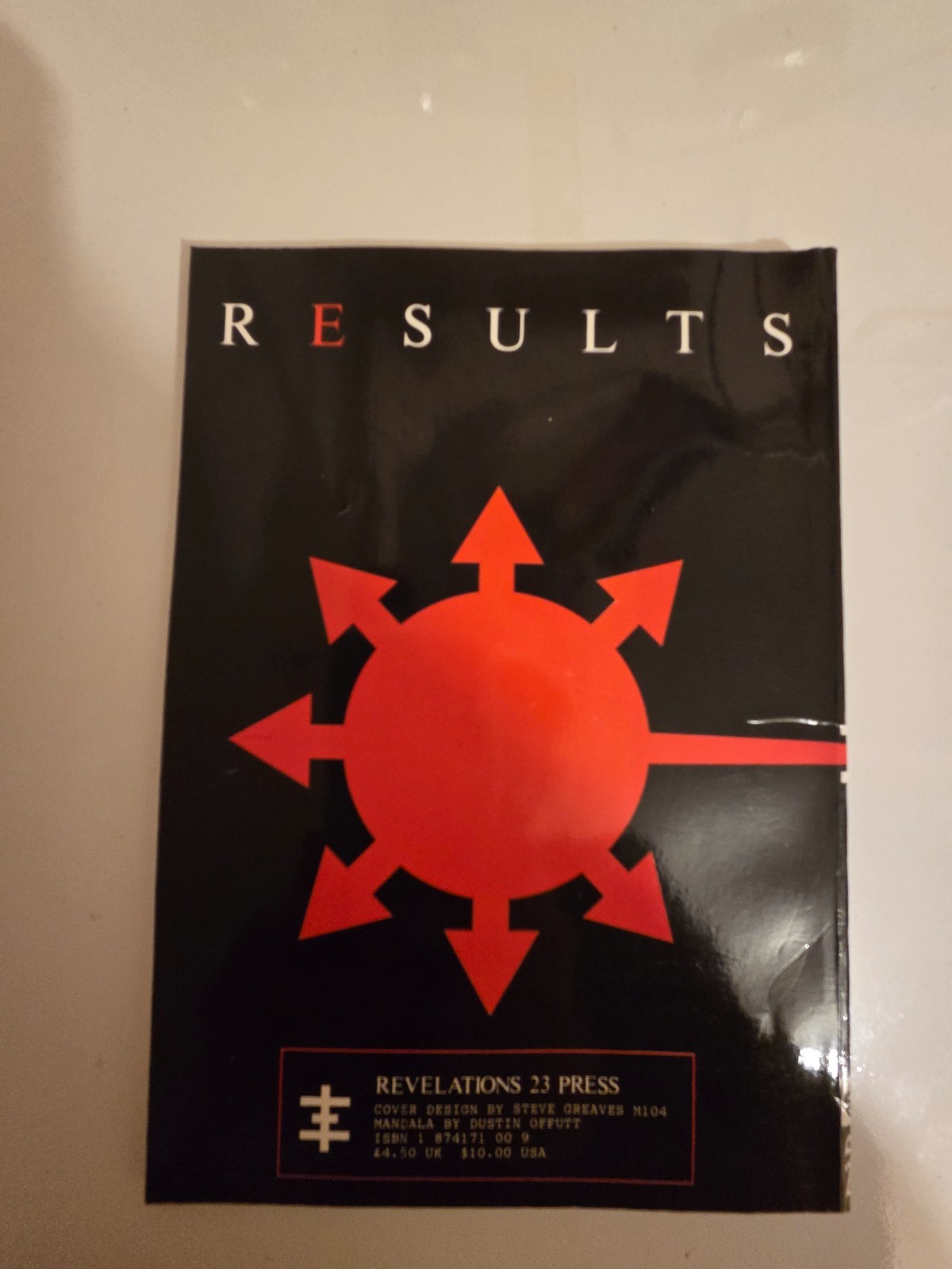 Rare 1992 The Book of Results by Ray Sherwin Revelations 23 Press Chaos Magic