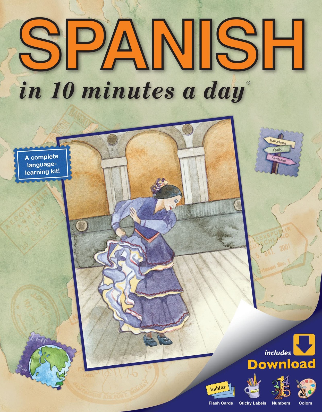 SPANISH in 10 minutes a day: Language course for beginning and advanced stud…