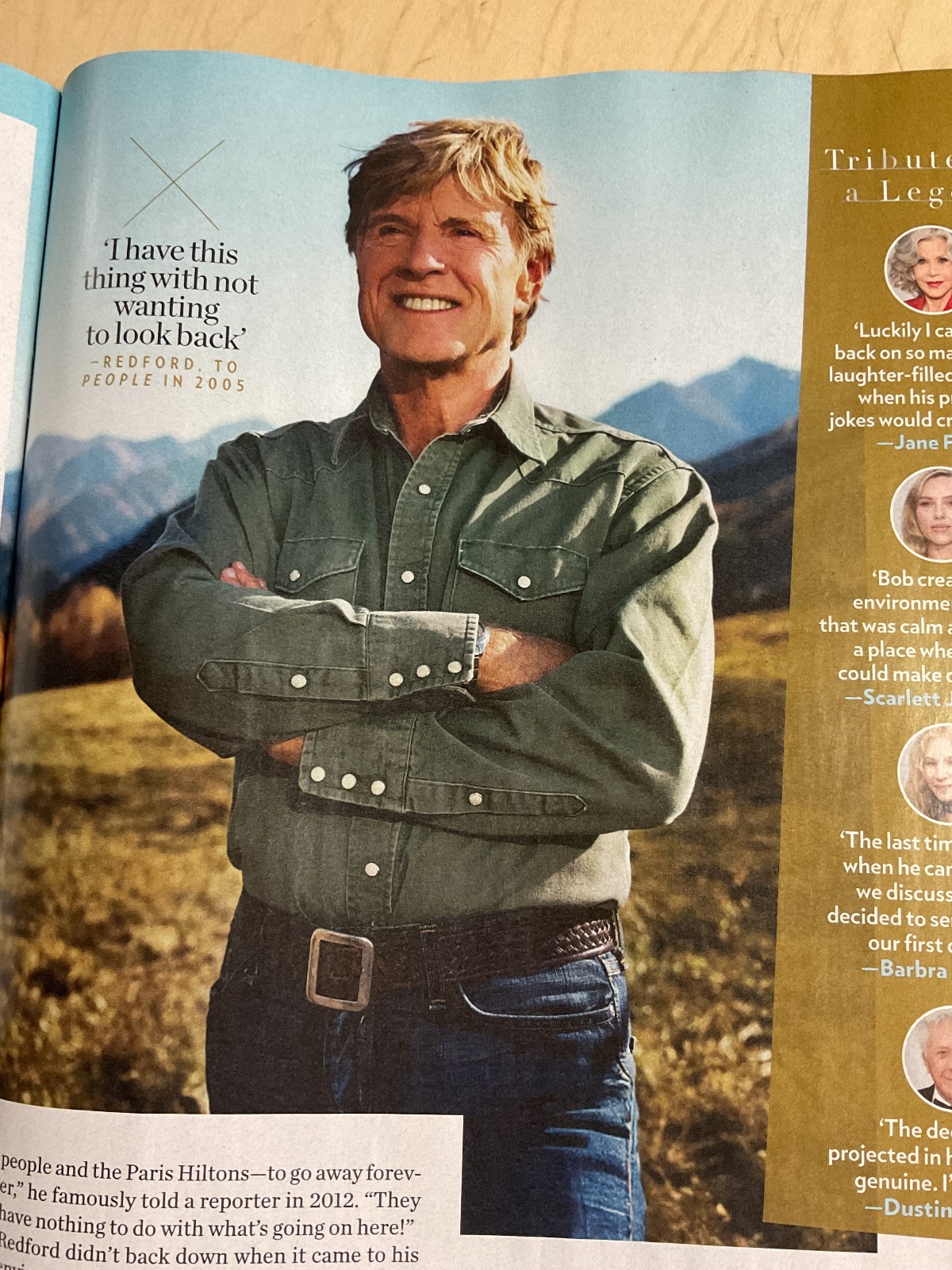 october 6, 2025 People Magazine How to Raise A McConaughey cover Robert Redford