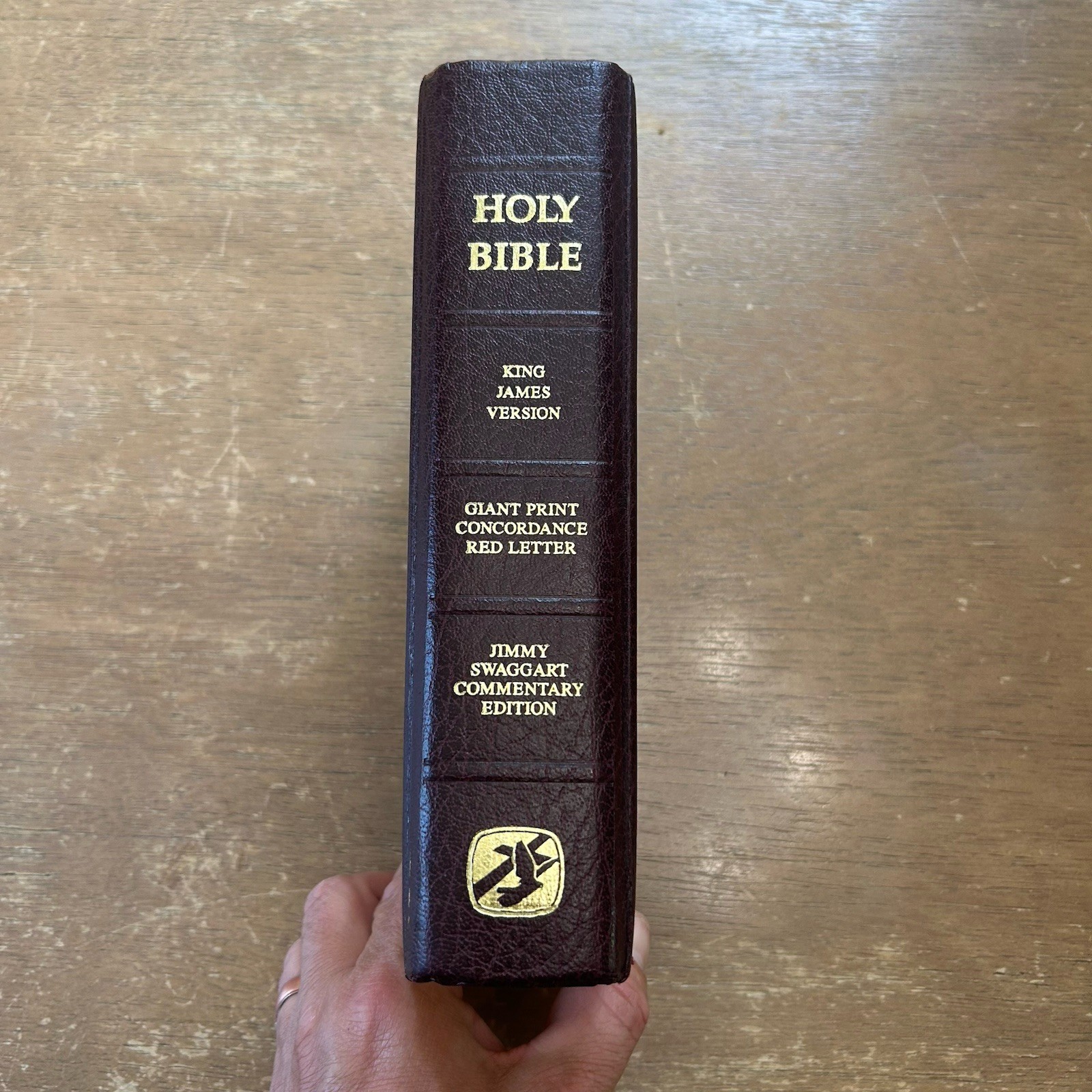 King James Holy Bible Jimmy Swaggart Giant Print Commentary Edition Red Letter